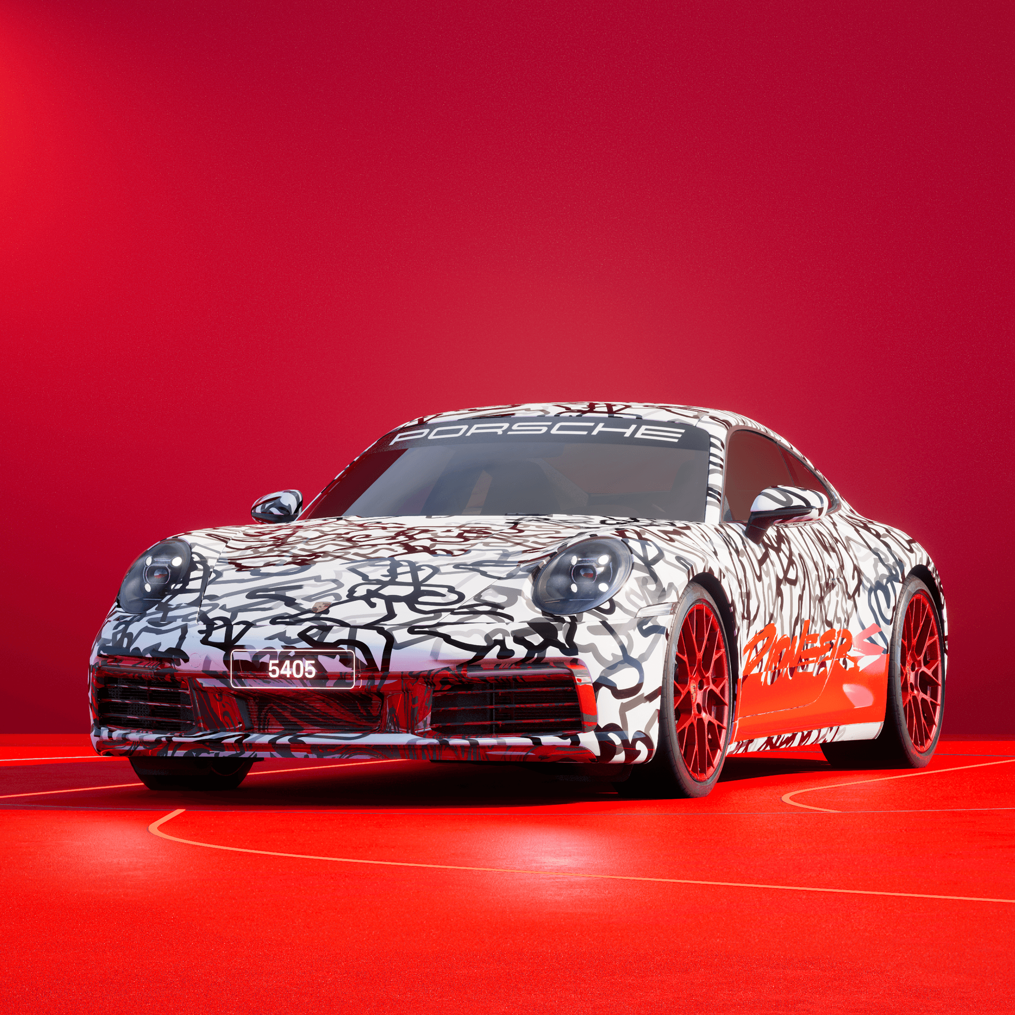 The PORSCHΞ 911 5405 image in phase