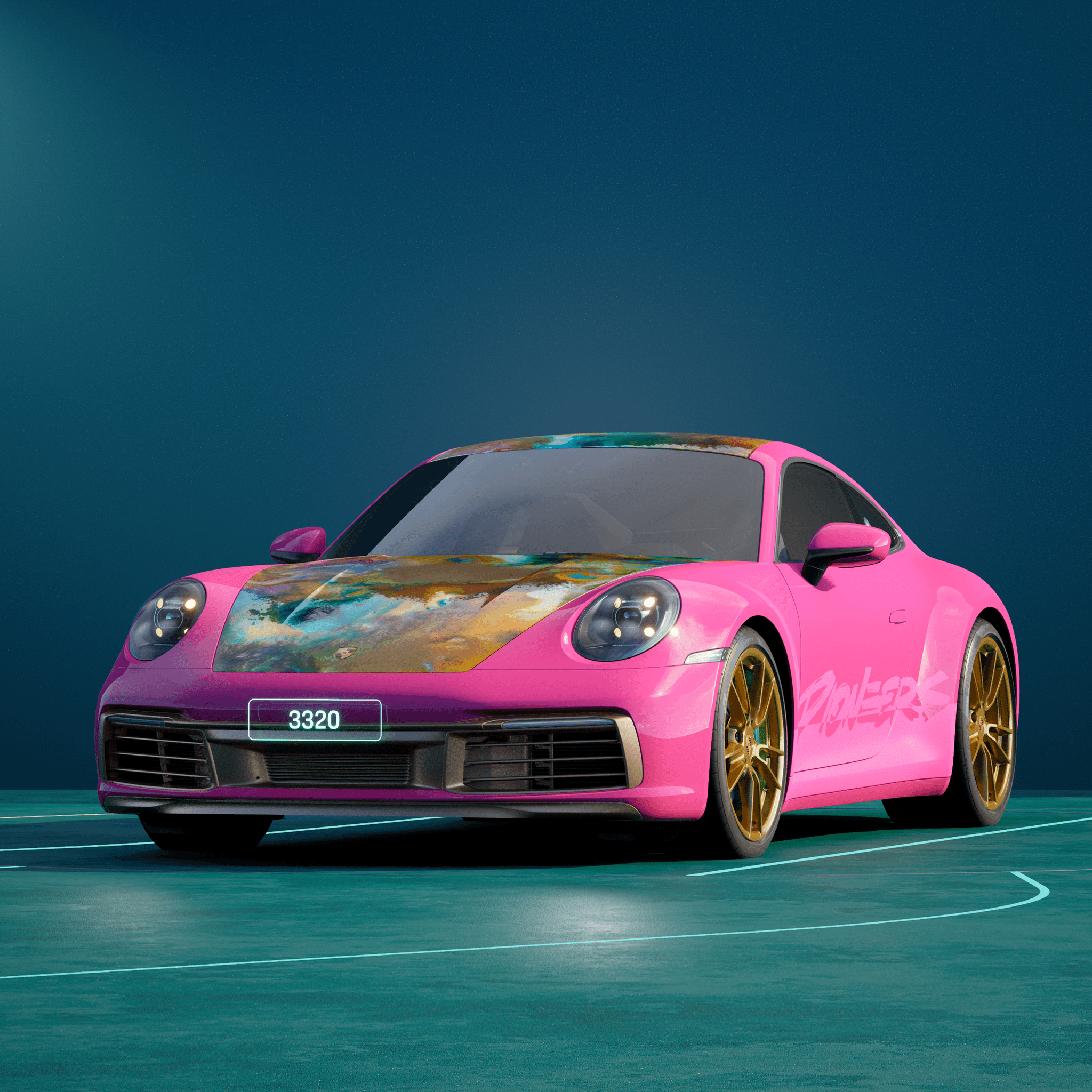 The PORSCHΞ 911 3320 image in phase