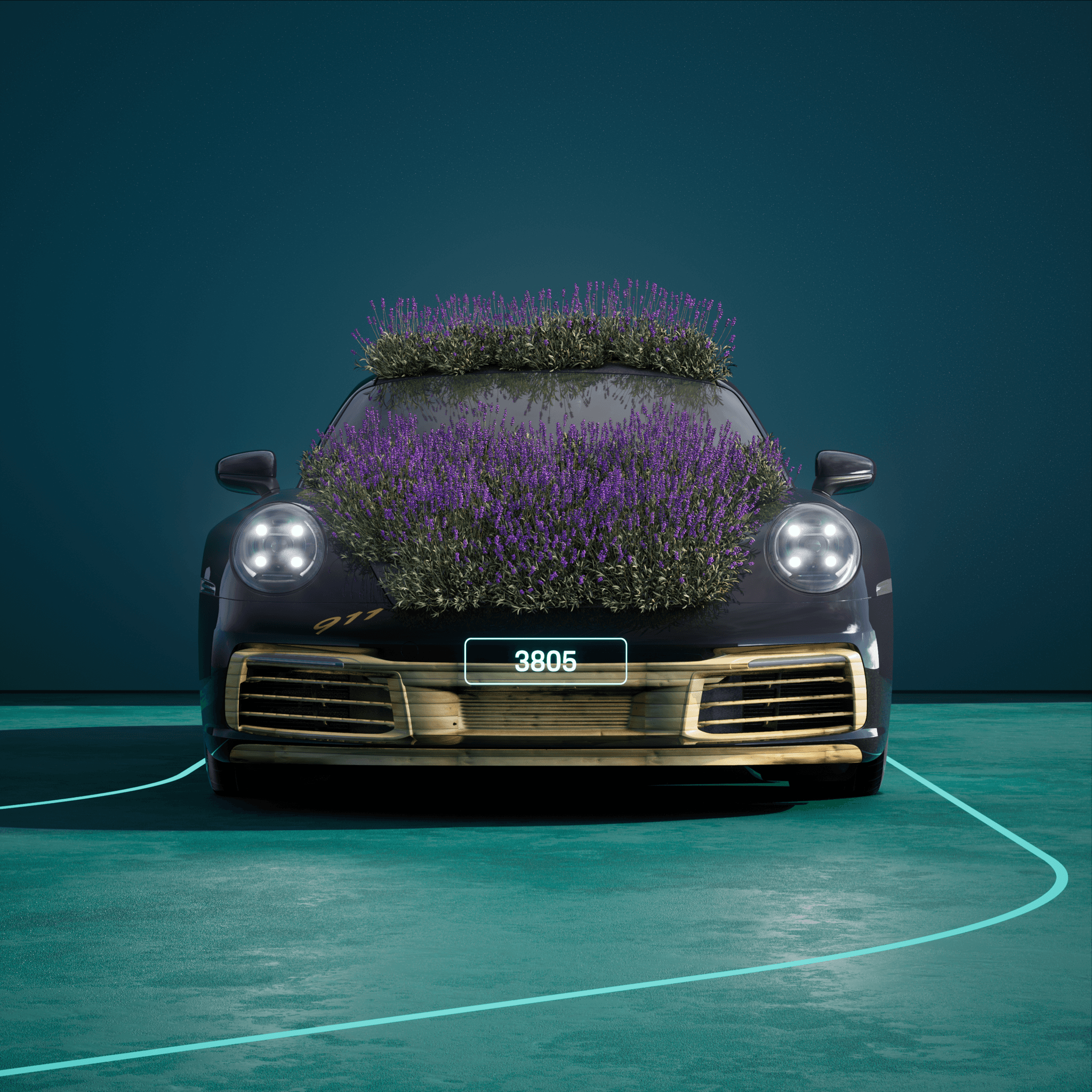 The PORSCHΞ 911 3805 image in phase