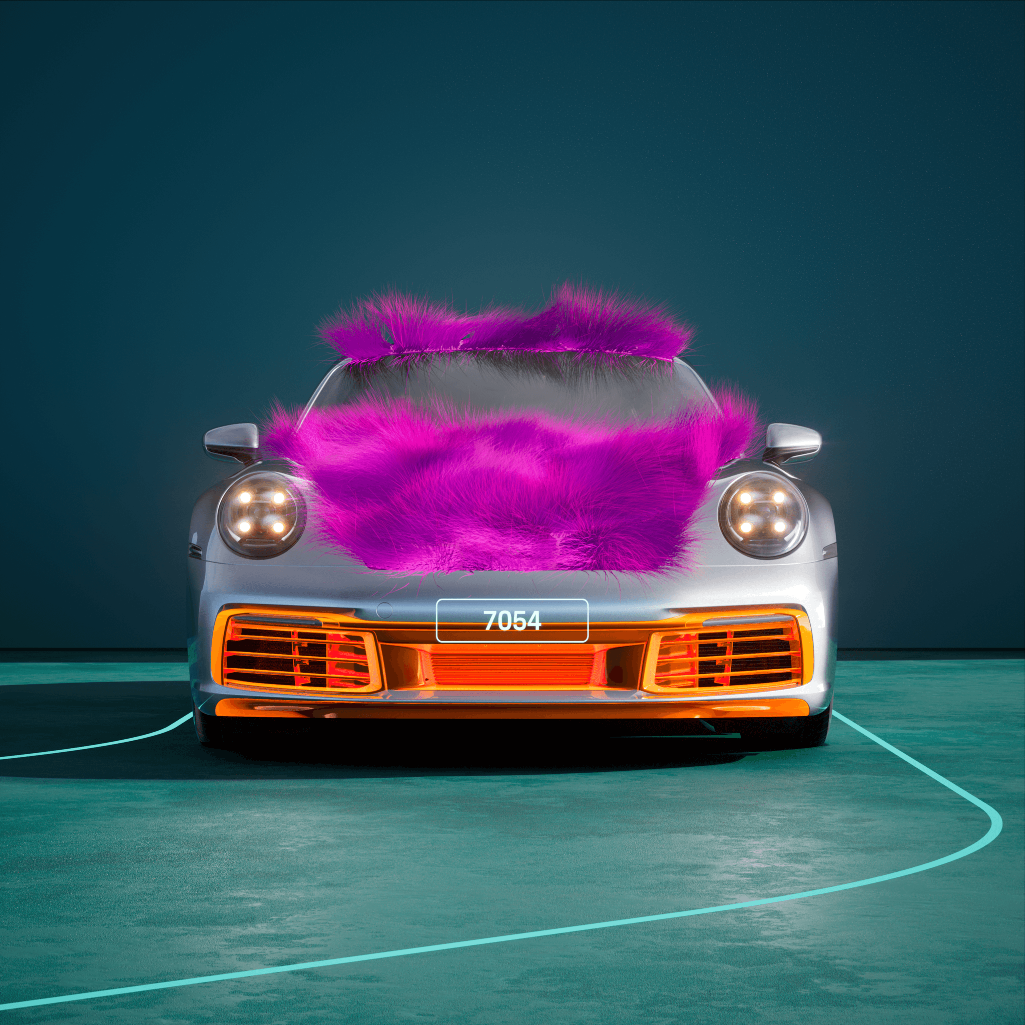 The PORSCHΞ 911 7054 image in phase