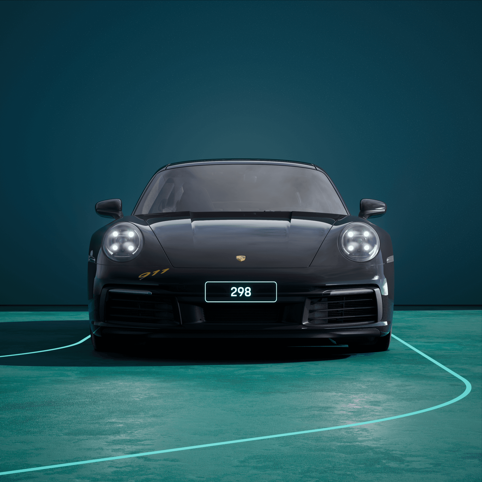 The PORSCHΞ 911 298 image in phase