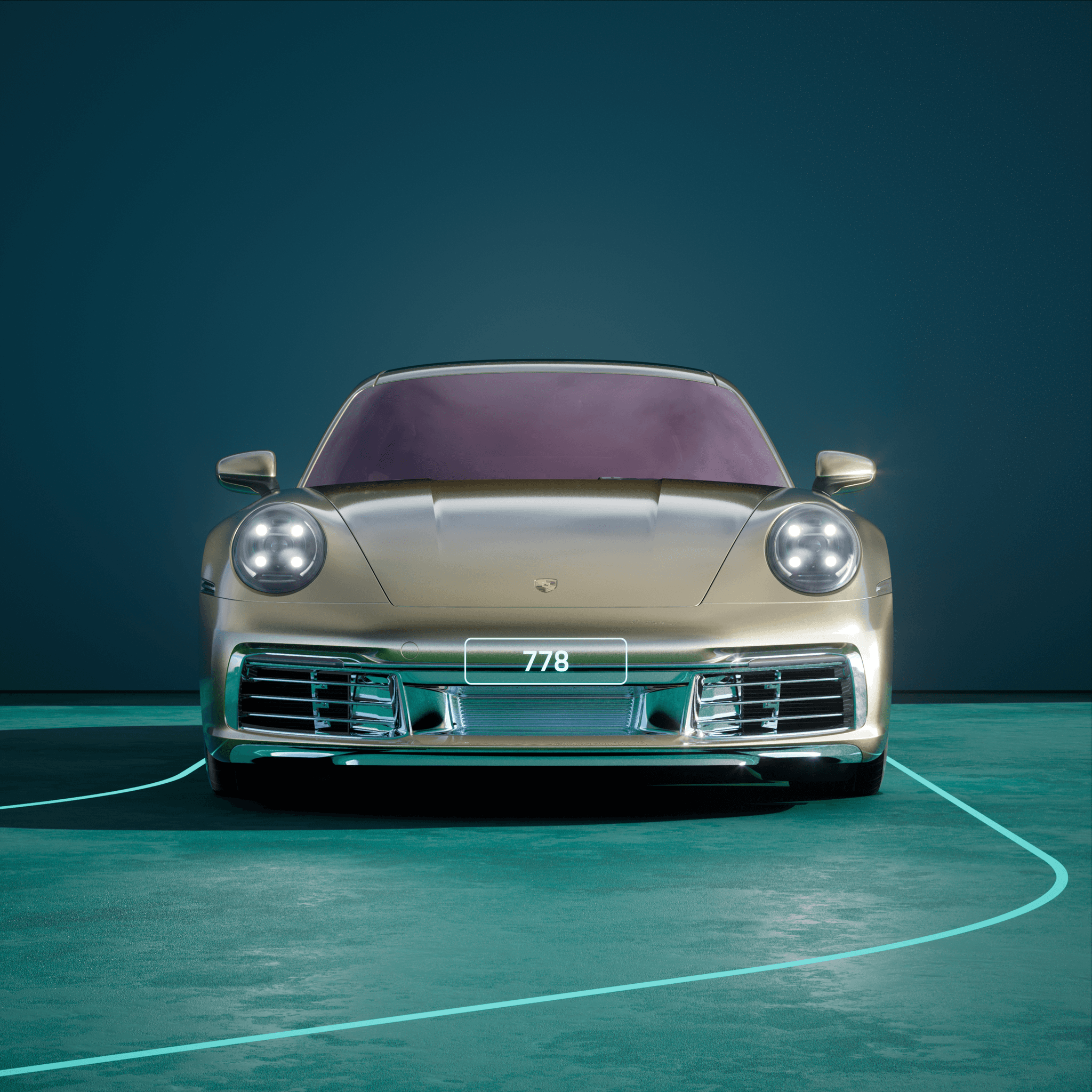 The PORSCHΞ 911 778 image in phase