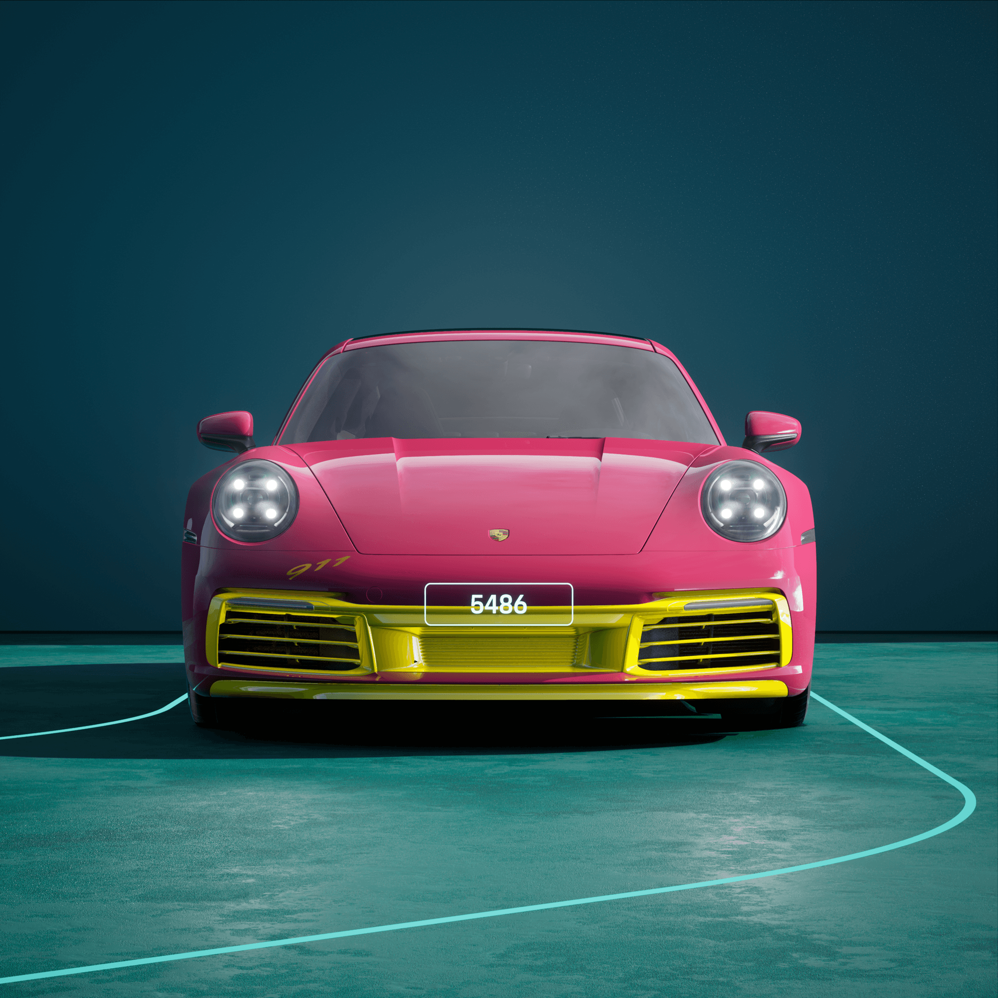 The PORSCHΞ 911 5486 image in phase