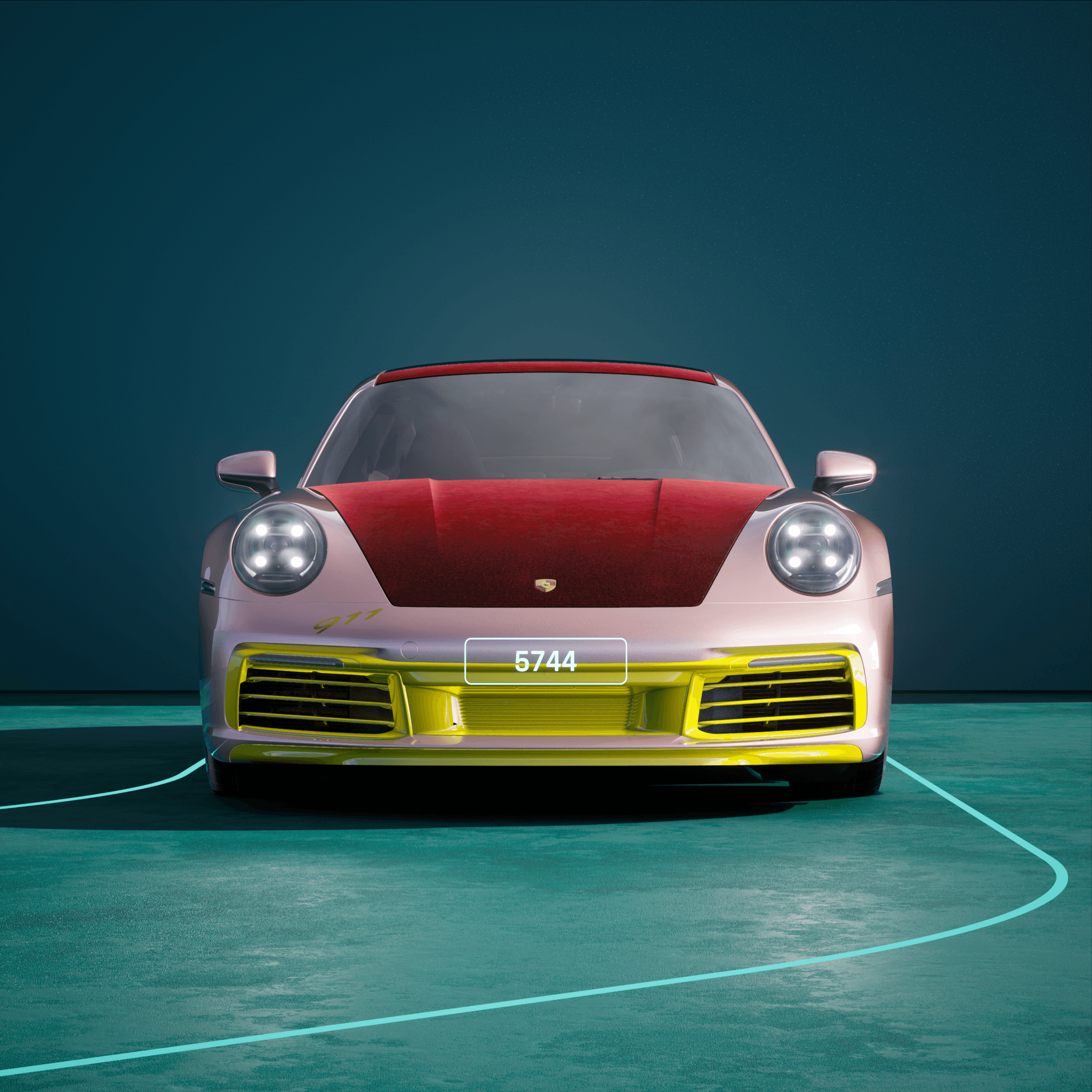 The PORSCHΞ 911 5744 image in phase