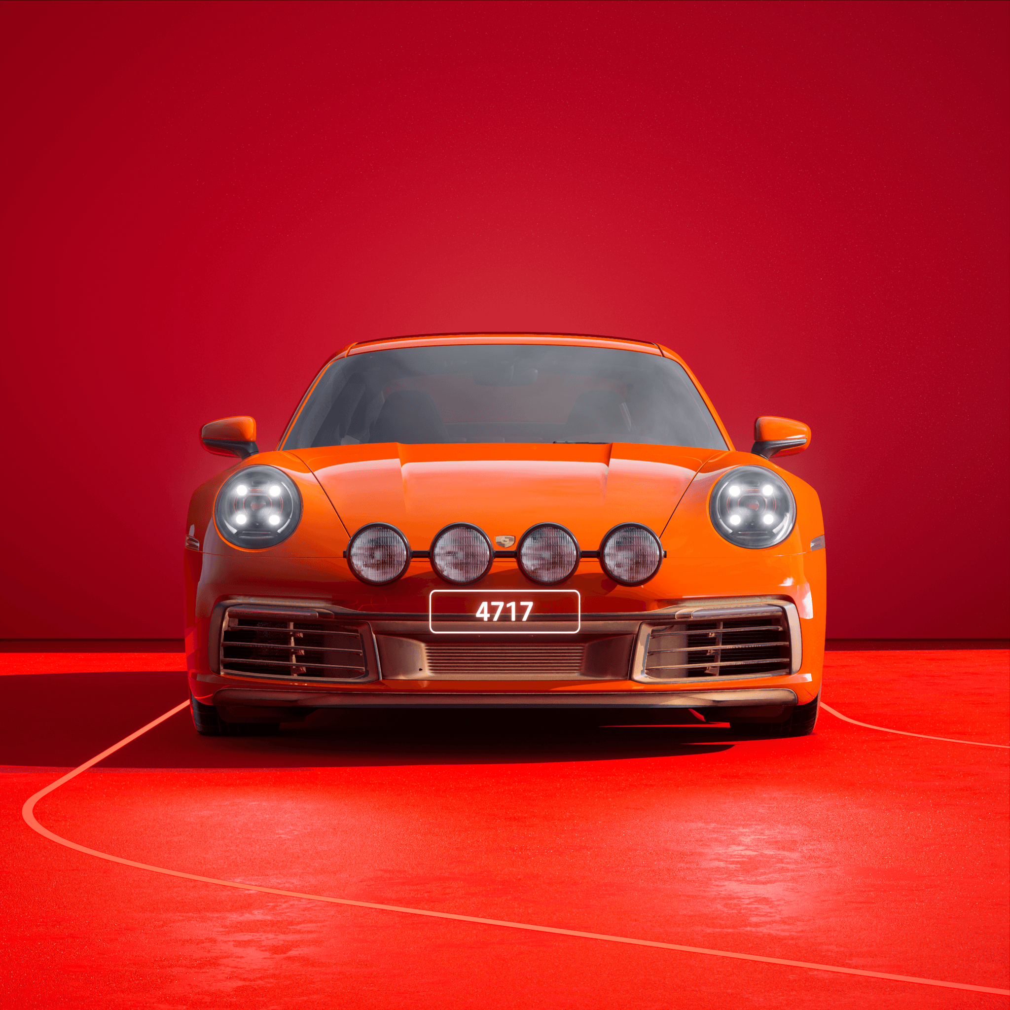 The PORSCHΞ 911 4717 image in phase