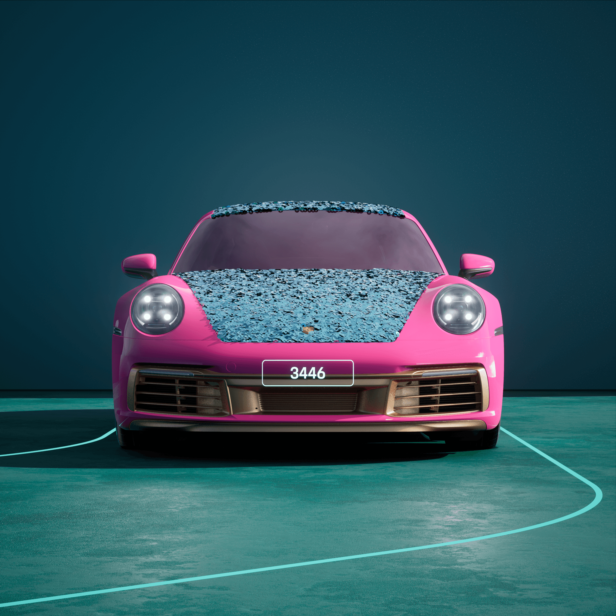 The PORSCHΞ 911 3446 image in phase