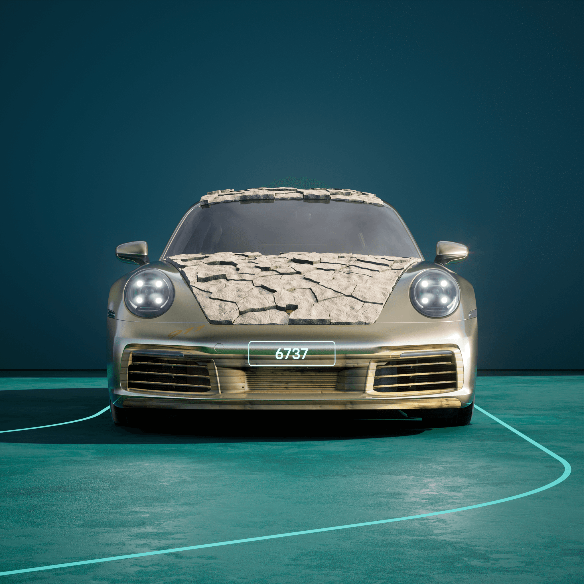 The PORSCHΞ 911 6737 image in phase