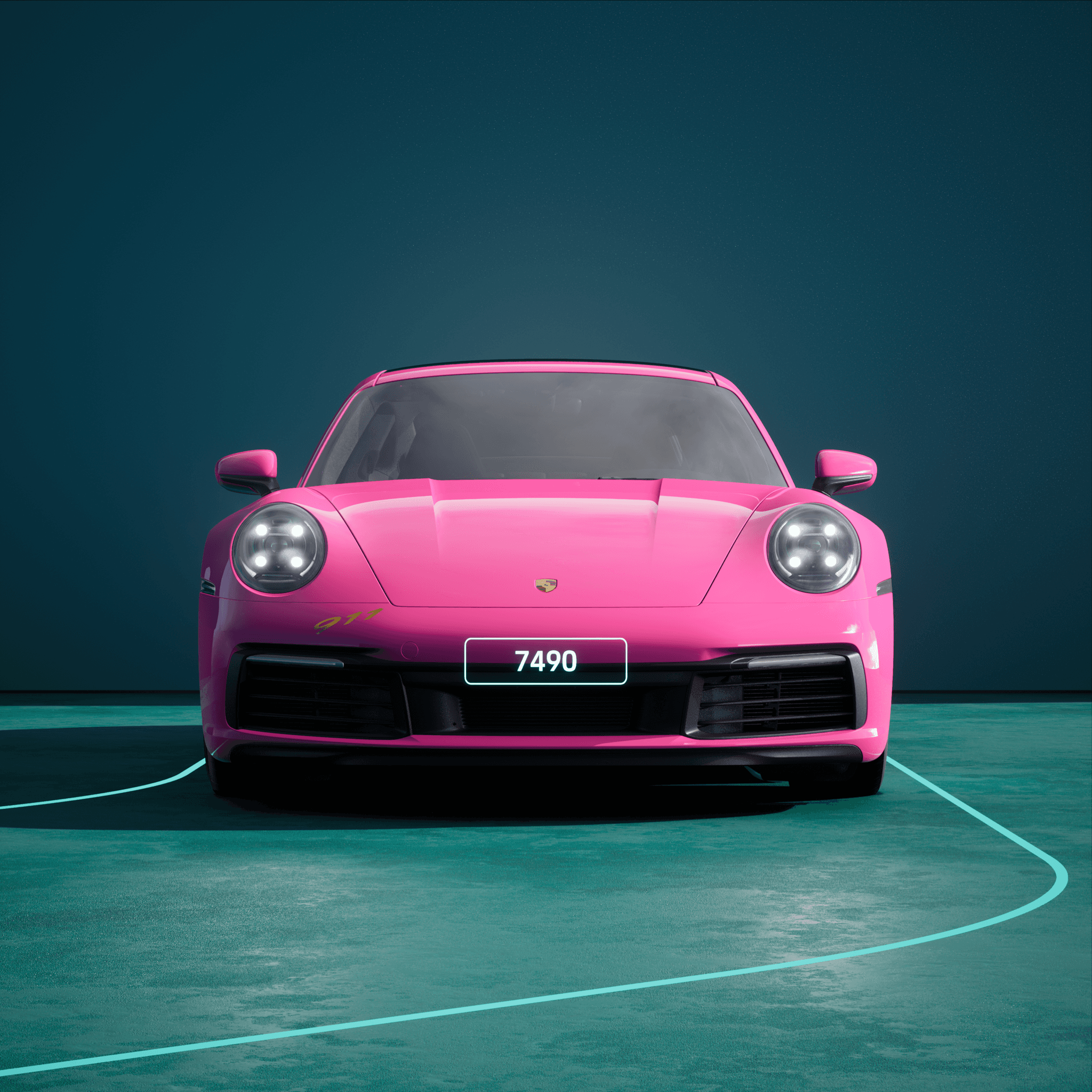 The PORSCHΞ 911 7490 image in phase