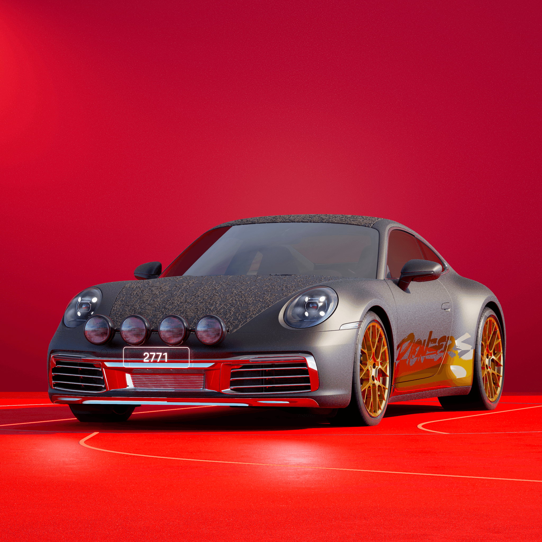 The PORSCHΞ 911 2771 image in phase