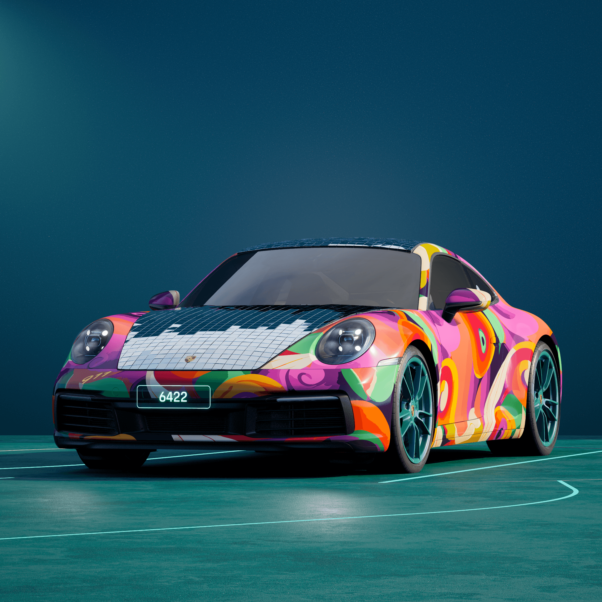 The PORSCHΞ 911 6422 image in phase