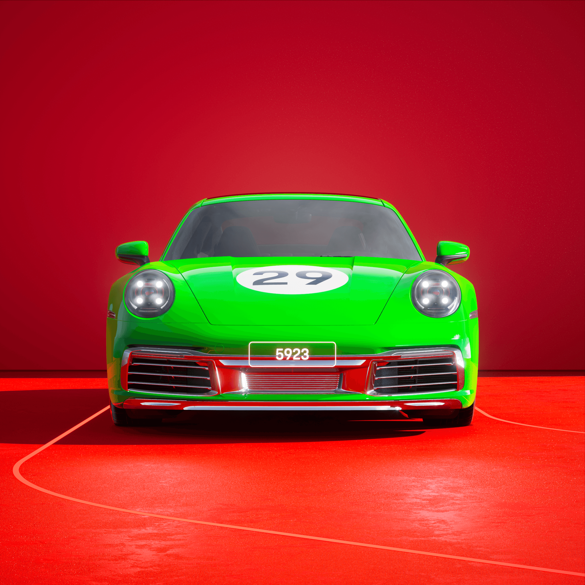 The PORSCHΞ 911 5923 image in phase