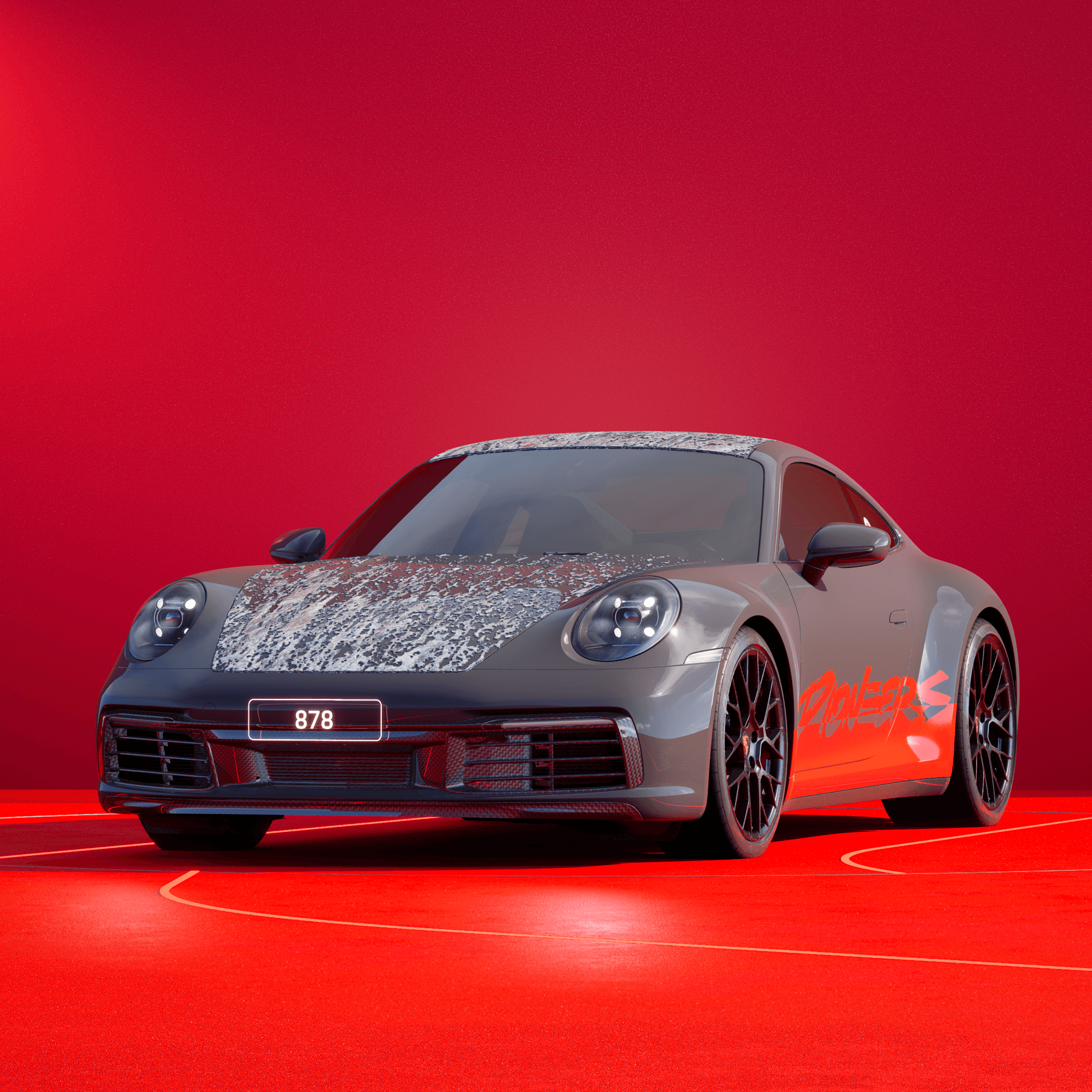 The PORSCHΞ 911 878 image in phase