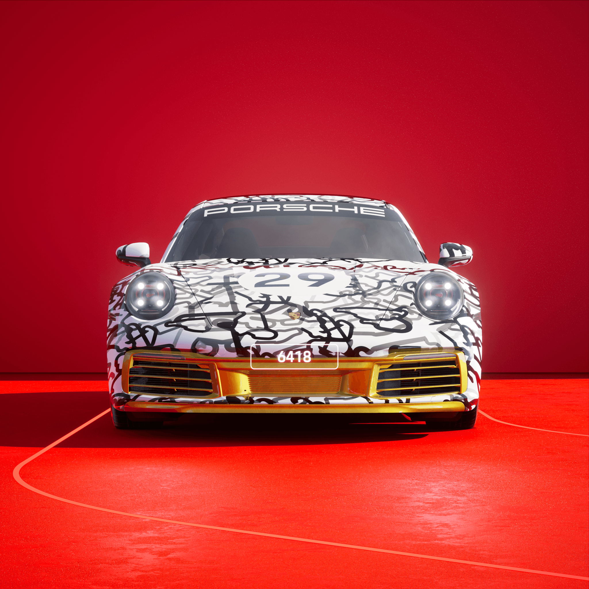 The PORSCHΞ 911 6418 image in phase