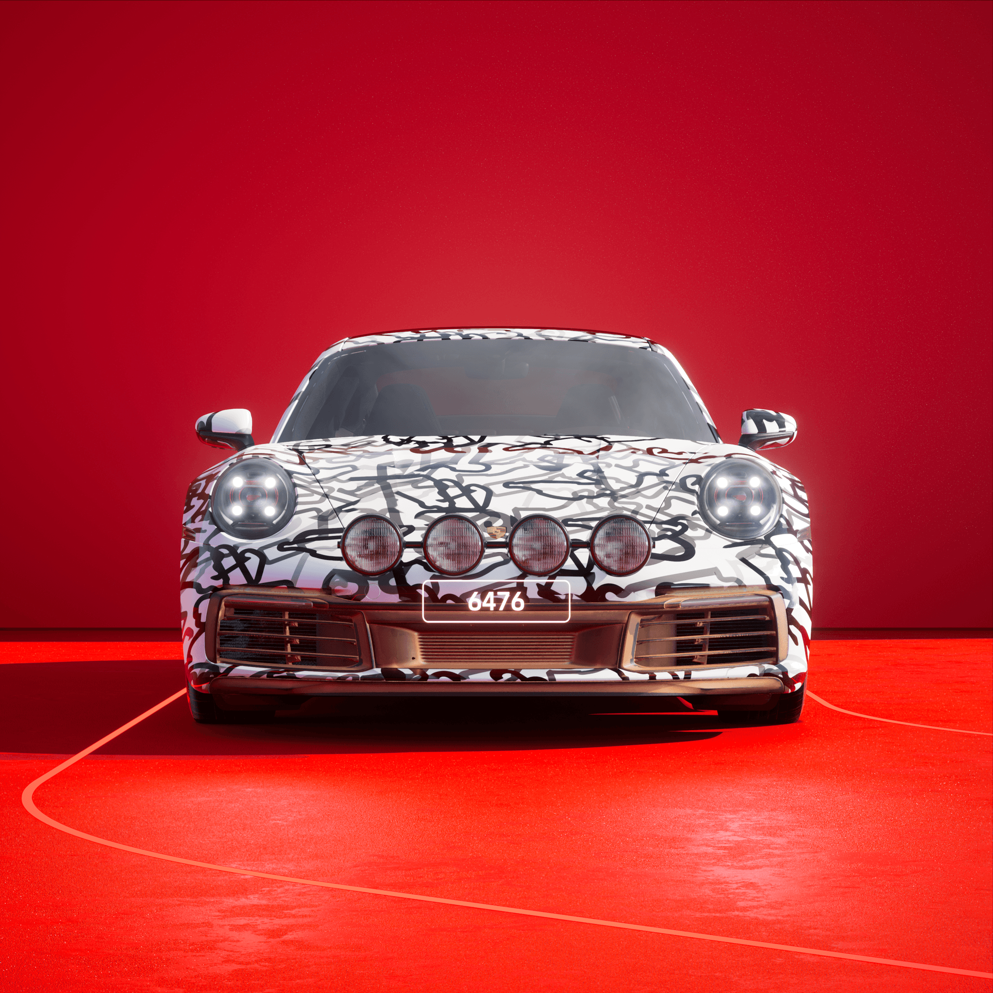 The PORSCHΞ 911 6476 image in phase