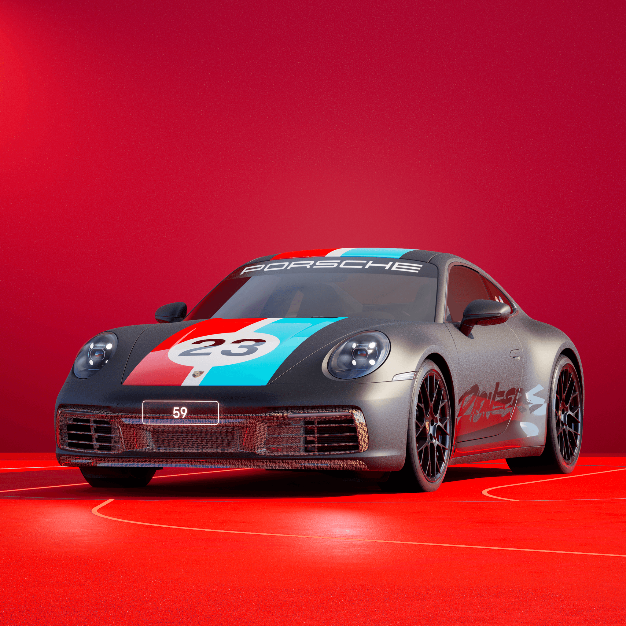 The PORSCHΞ 911 59 image in phase
