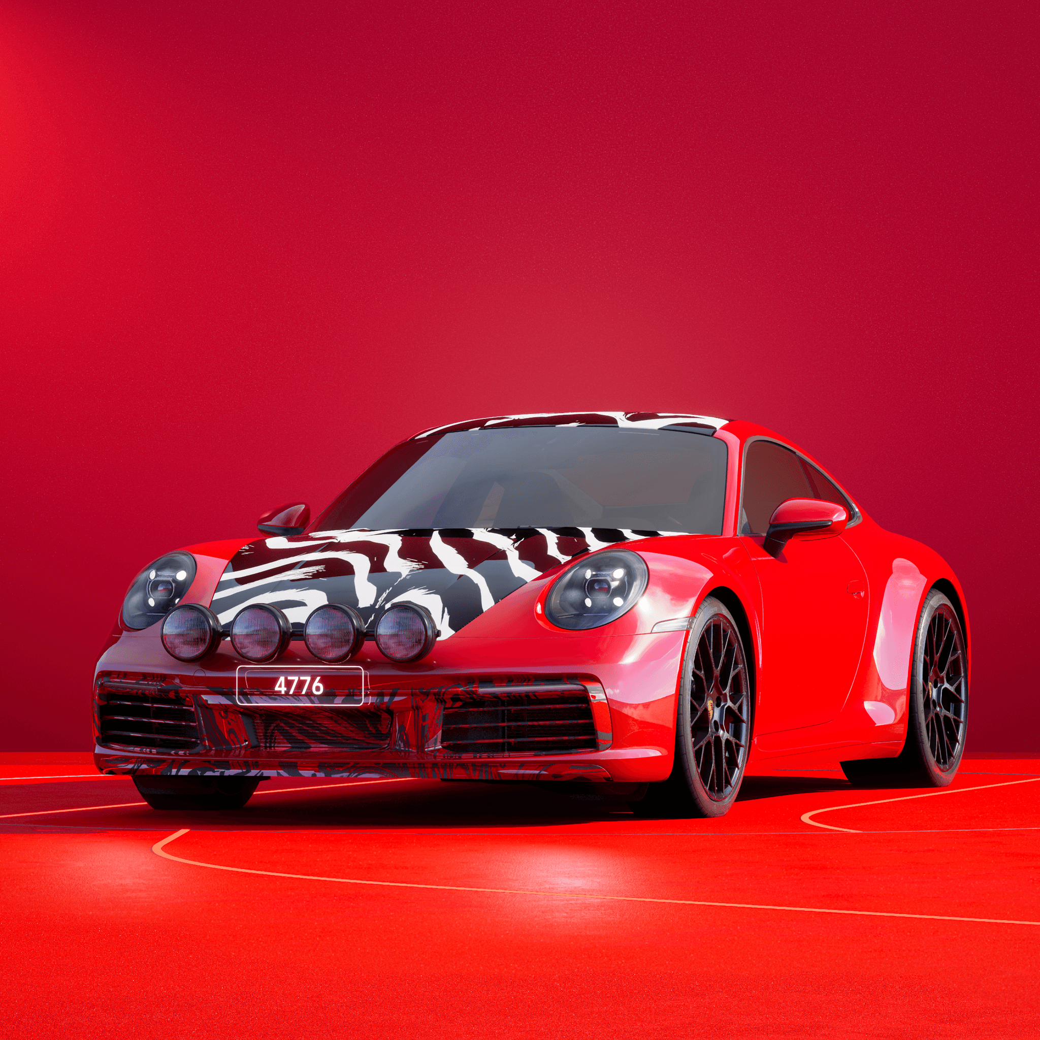 The PORSCHΞ 911 4776 image in phase