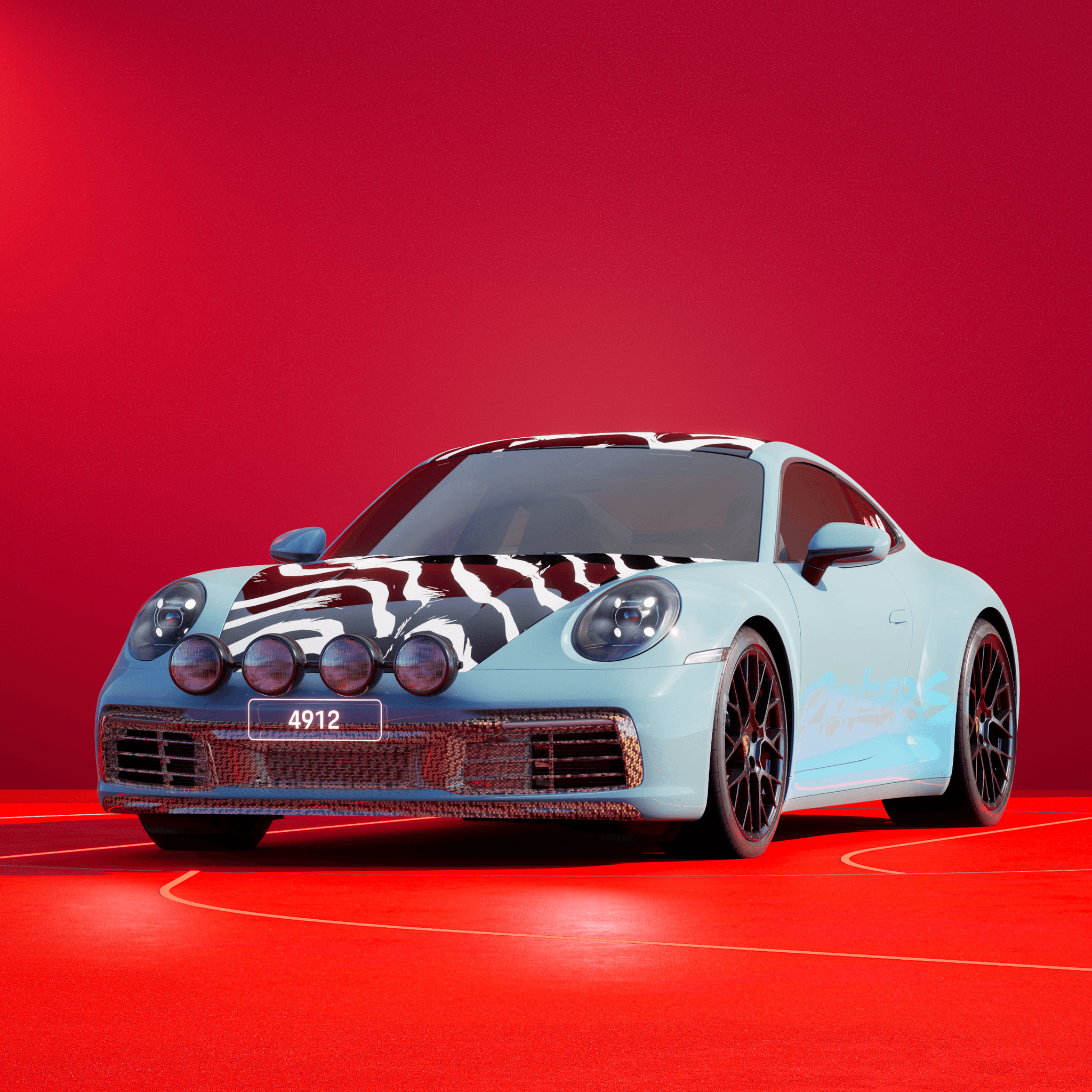 The PORSCHΞ 911 4912 image in phase