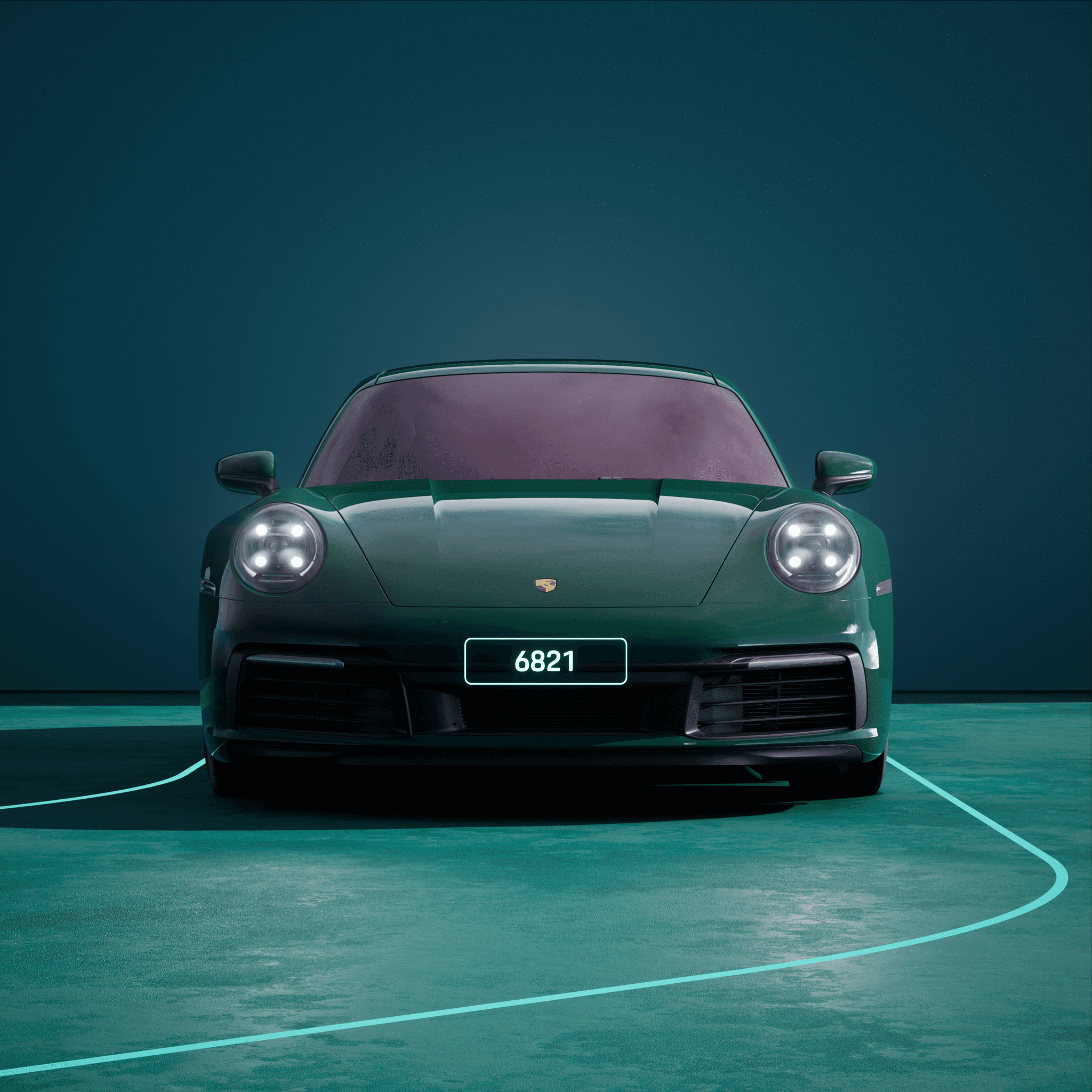 The PORSCHΞ 911 6821 image in phase