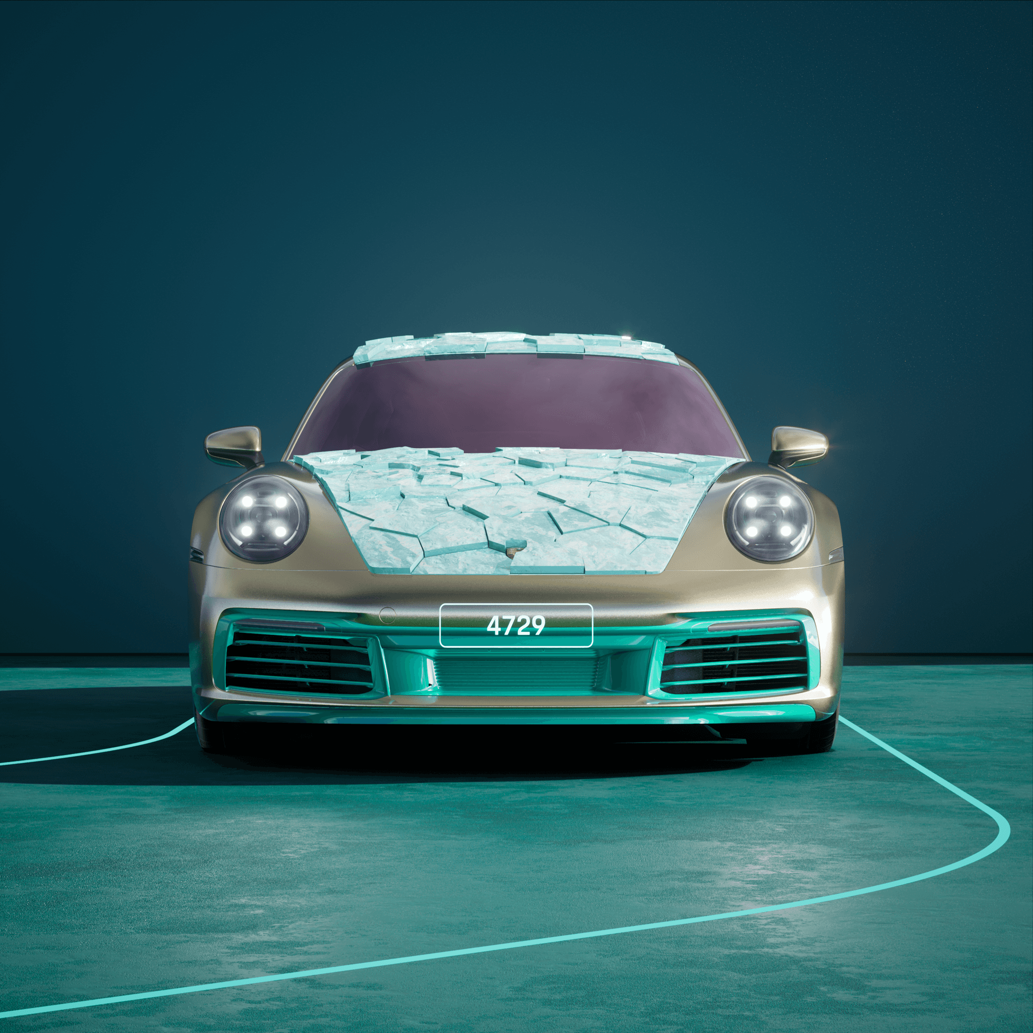 The PORSCHΞ 911 4729 image in phase