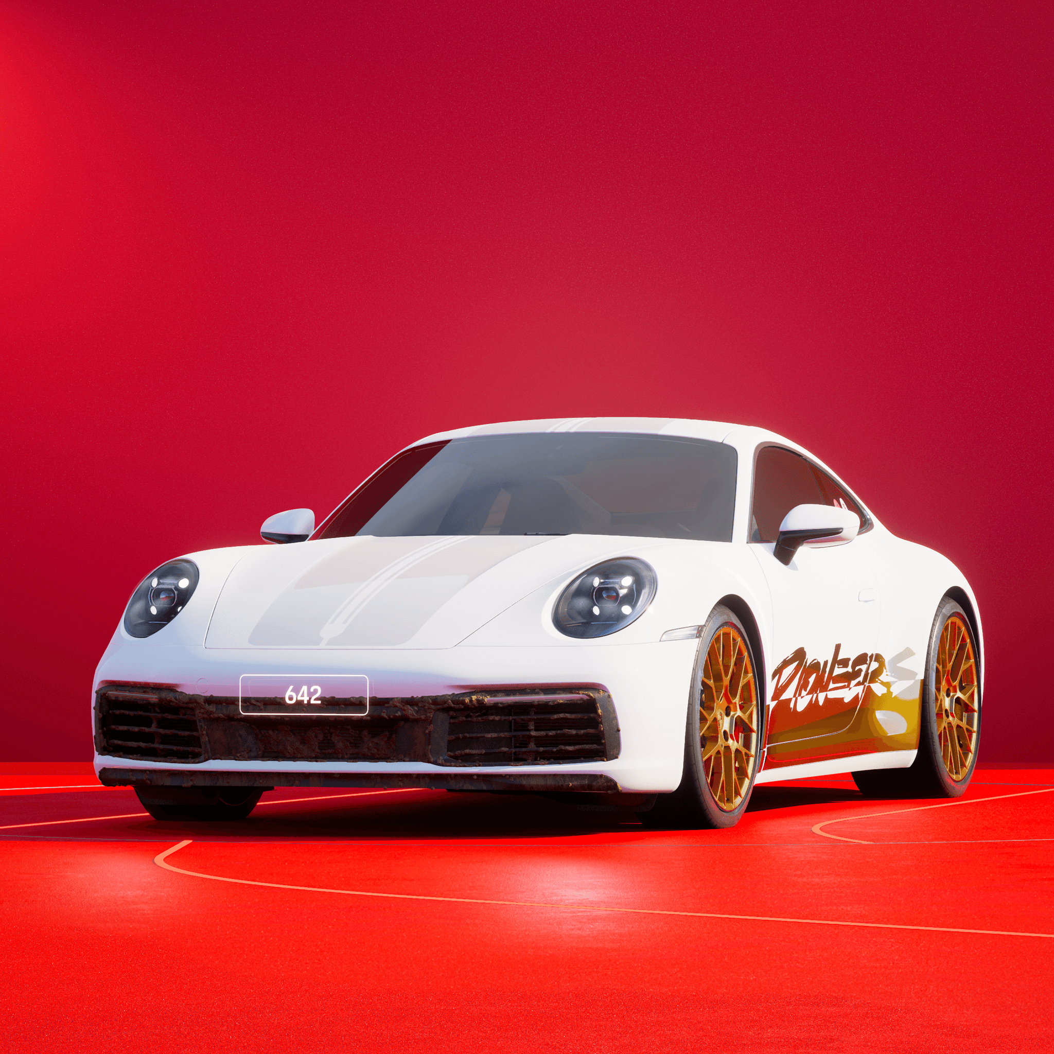 The PORSCHΞ 911 642 image in phase