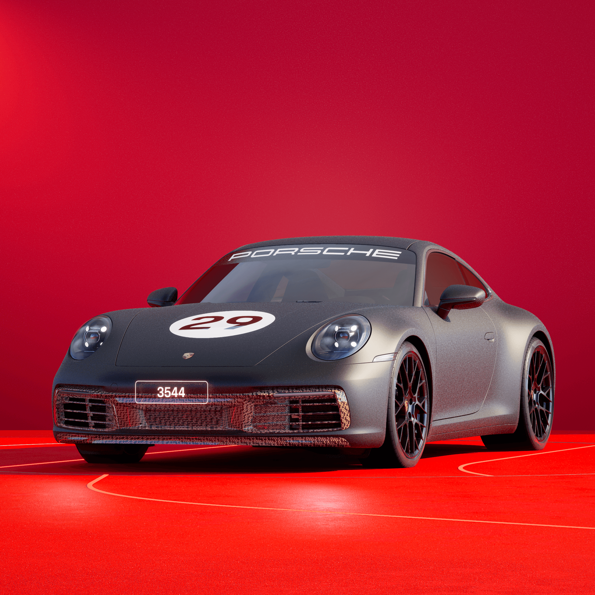The PORSCHΞ 911 3544 image in phase