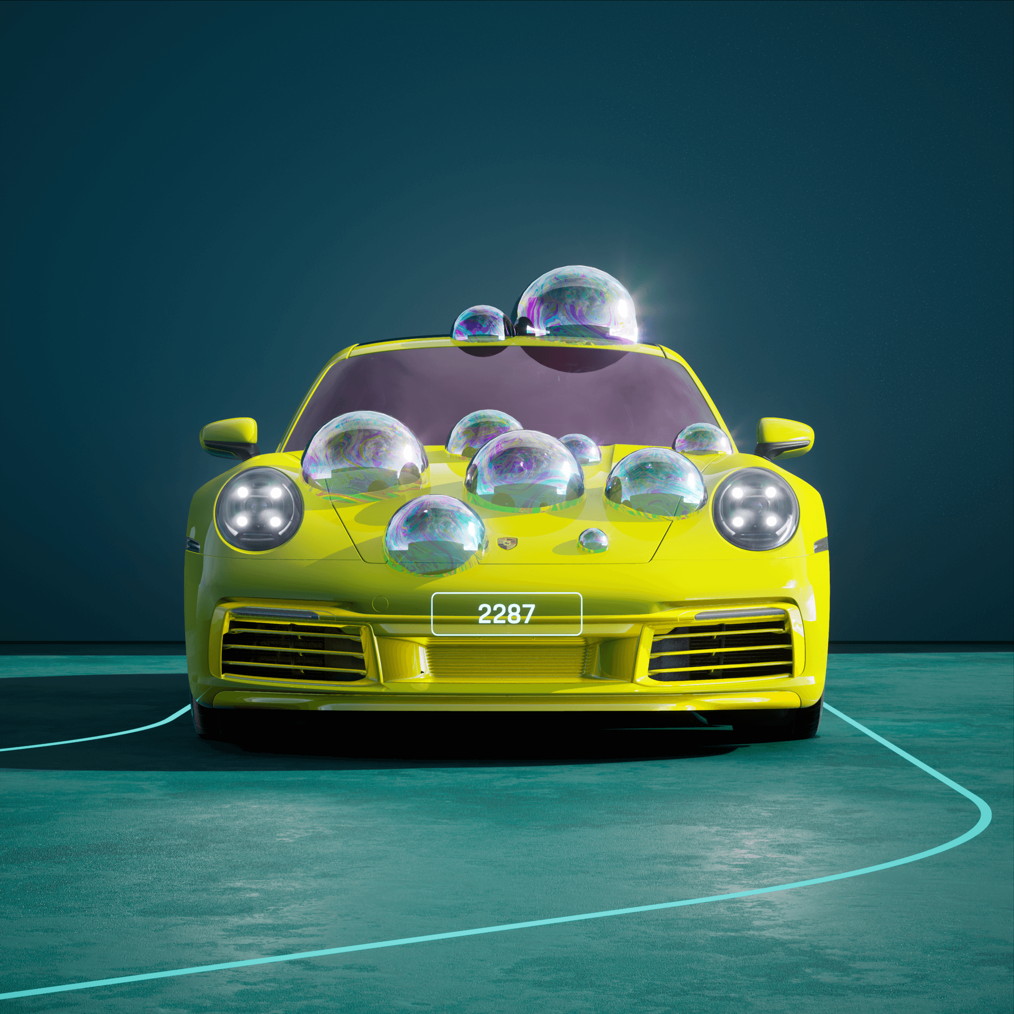 The PORSCHΞ 911 2287 image in phase
