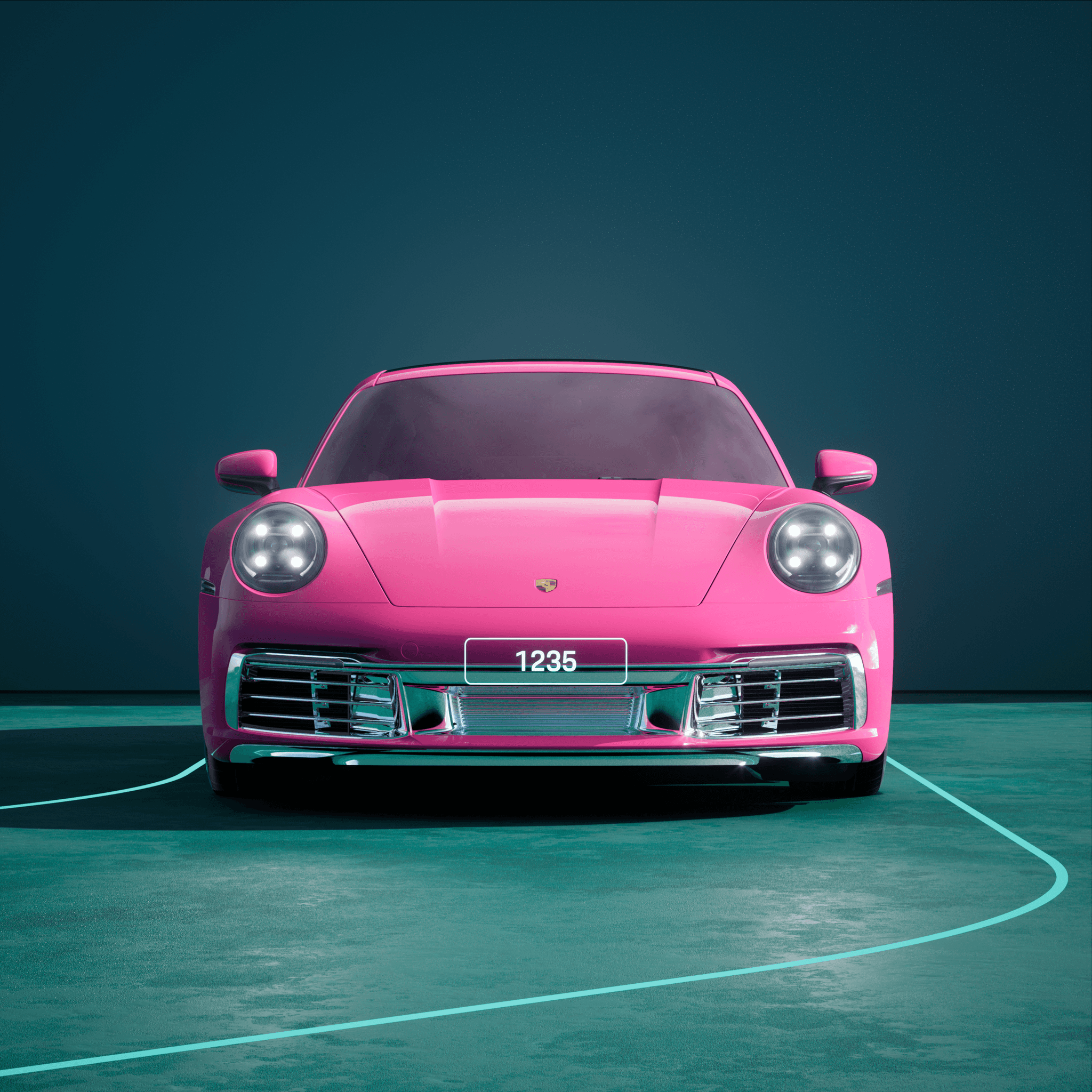 The PORSCHΞ 911 1235 image in phase