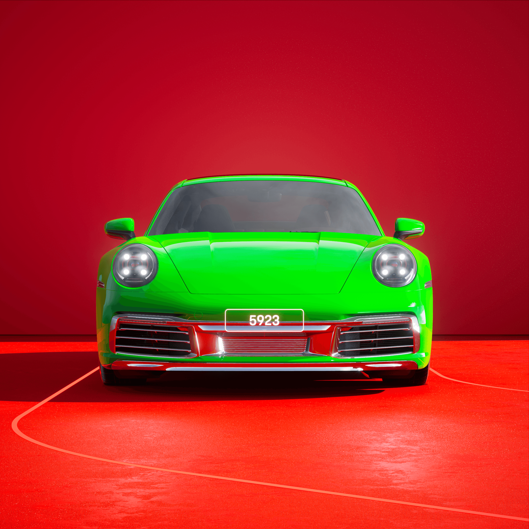 The PORSCHΞ 911 5923 image in phase