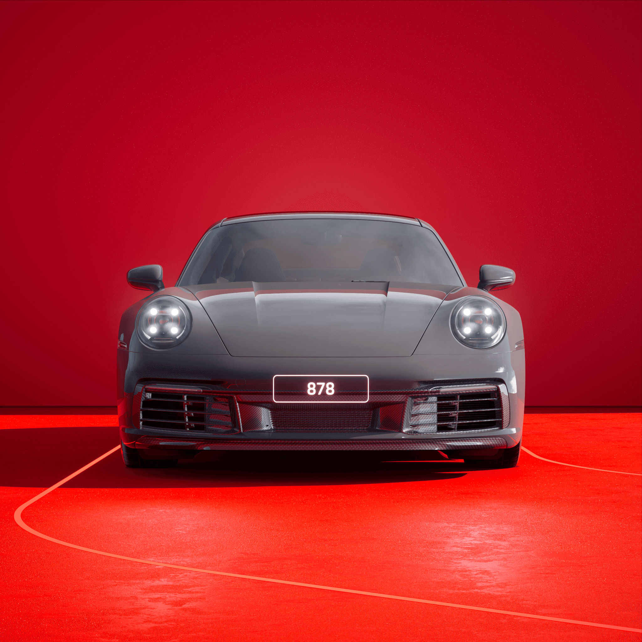 The PORSCHΞ 911 878 image in phase