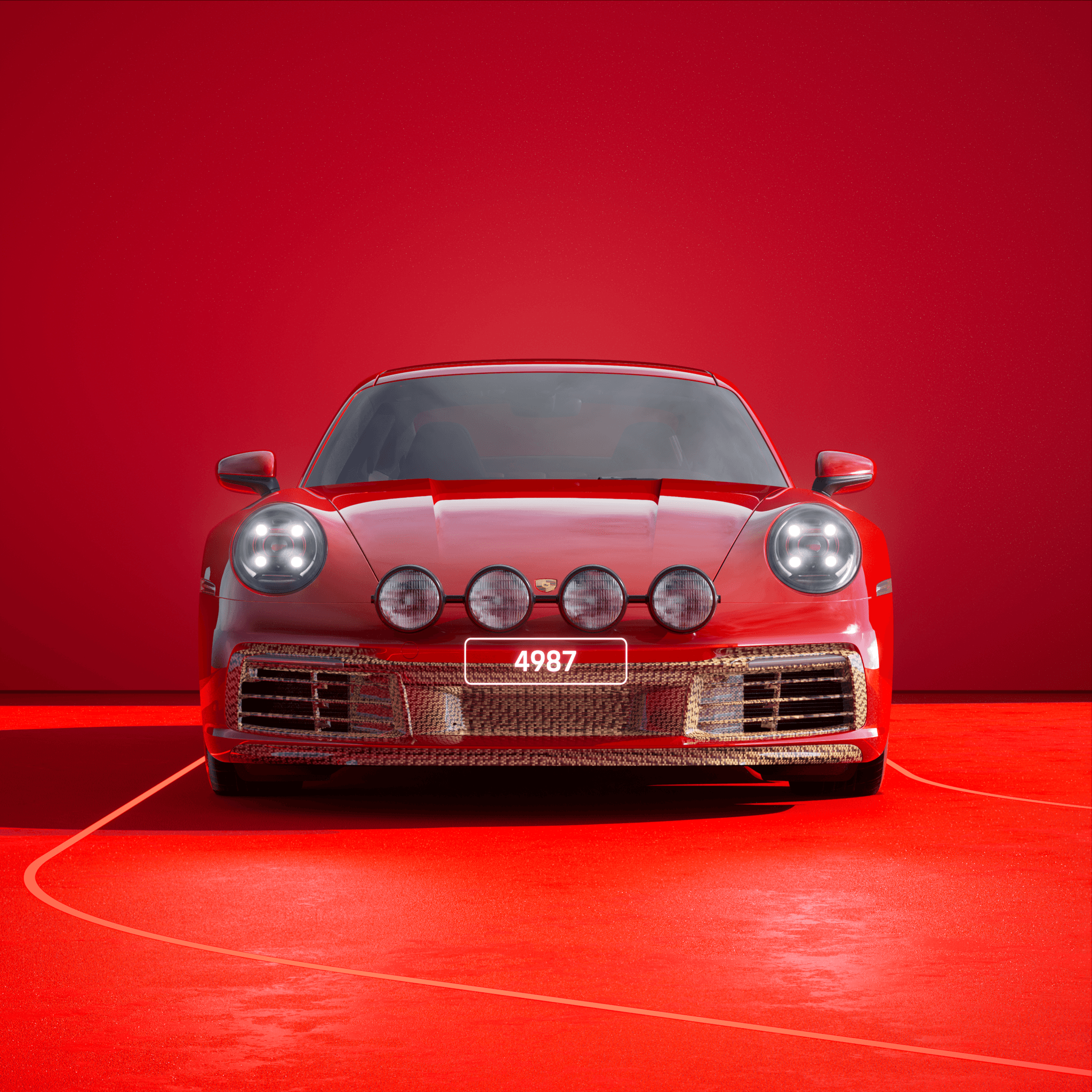 The PORSCHΞ 911 4987 image in phase