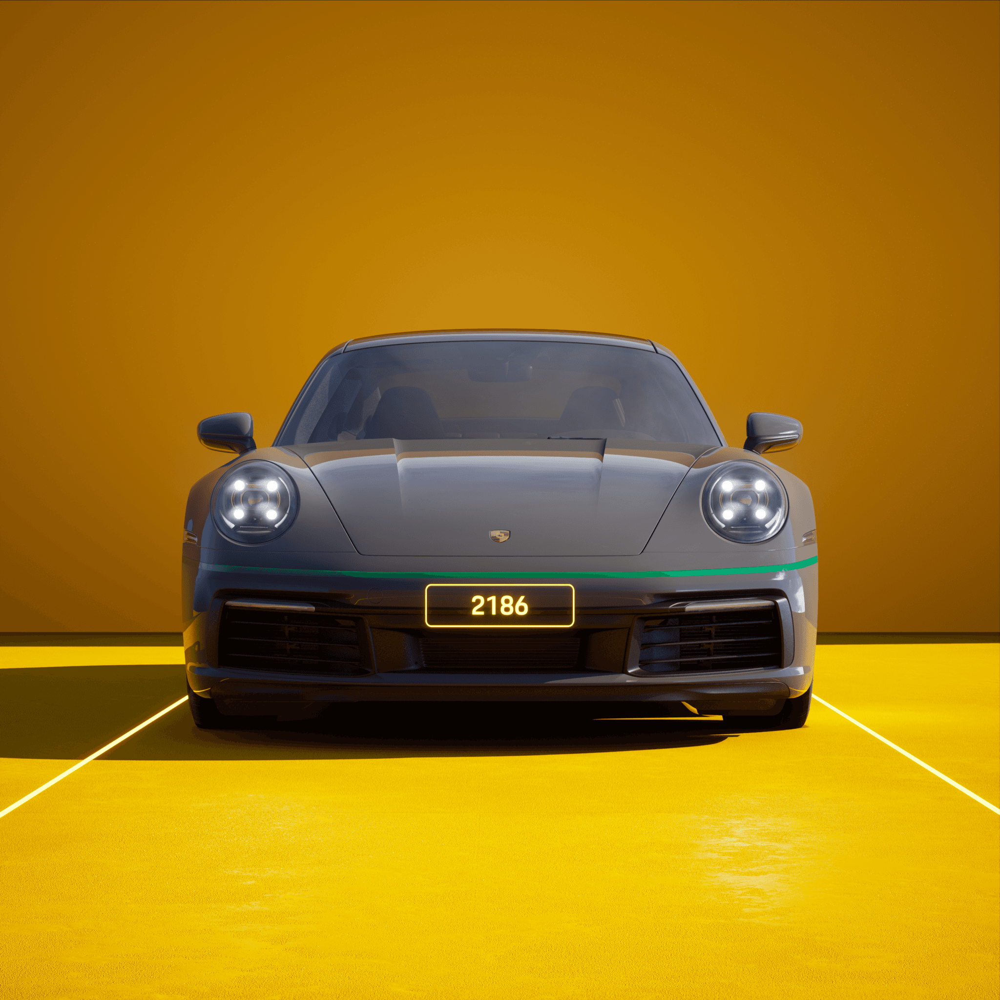 The PORSCHΞ 911 2186 image in phase