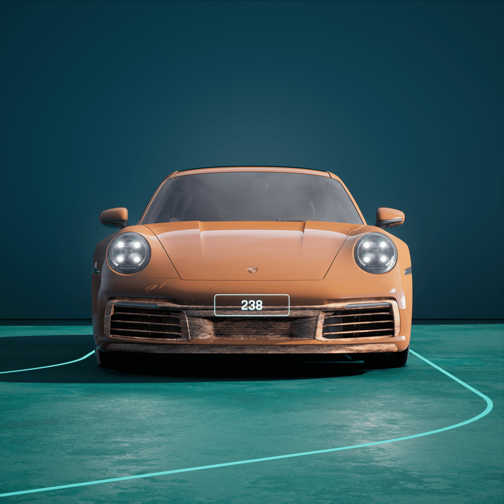 The PORSCHΞ 911 238 image in phase