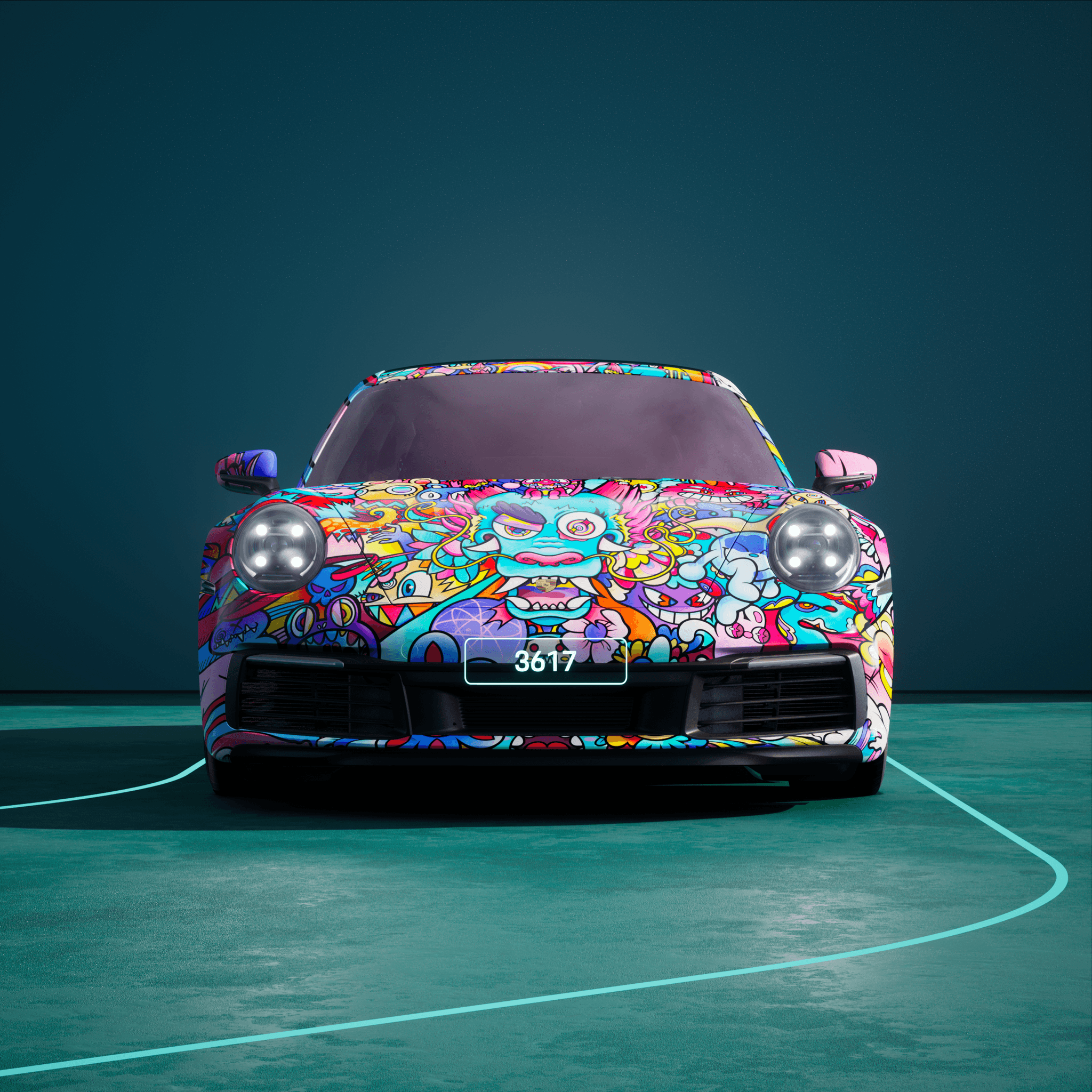 The PORSCHΞ 911 3617 image in phase