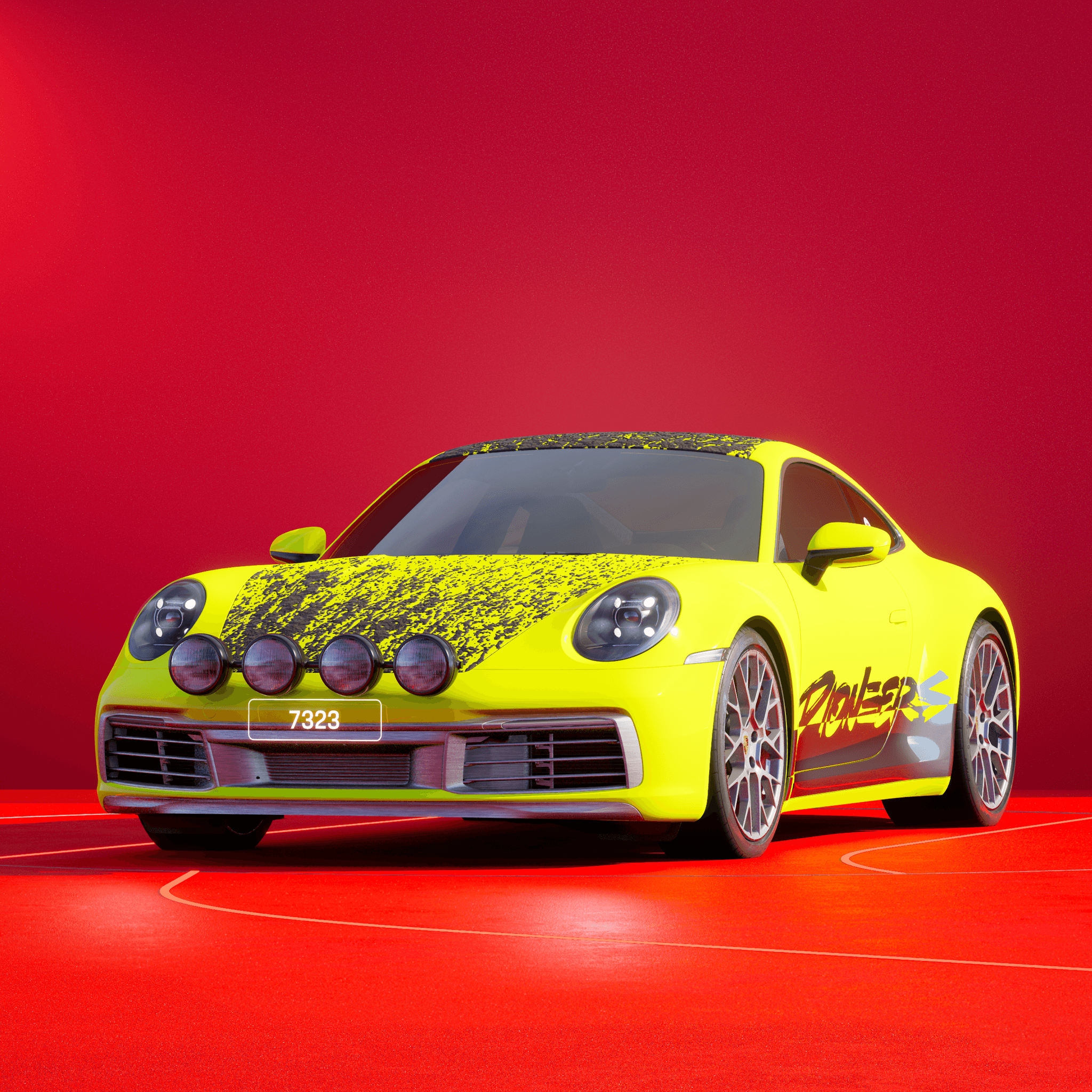 The PORSCHΞ 911 7323 image in phase