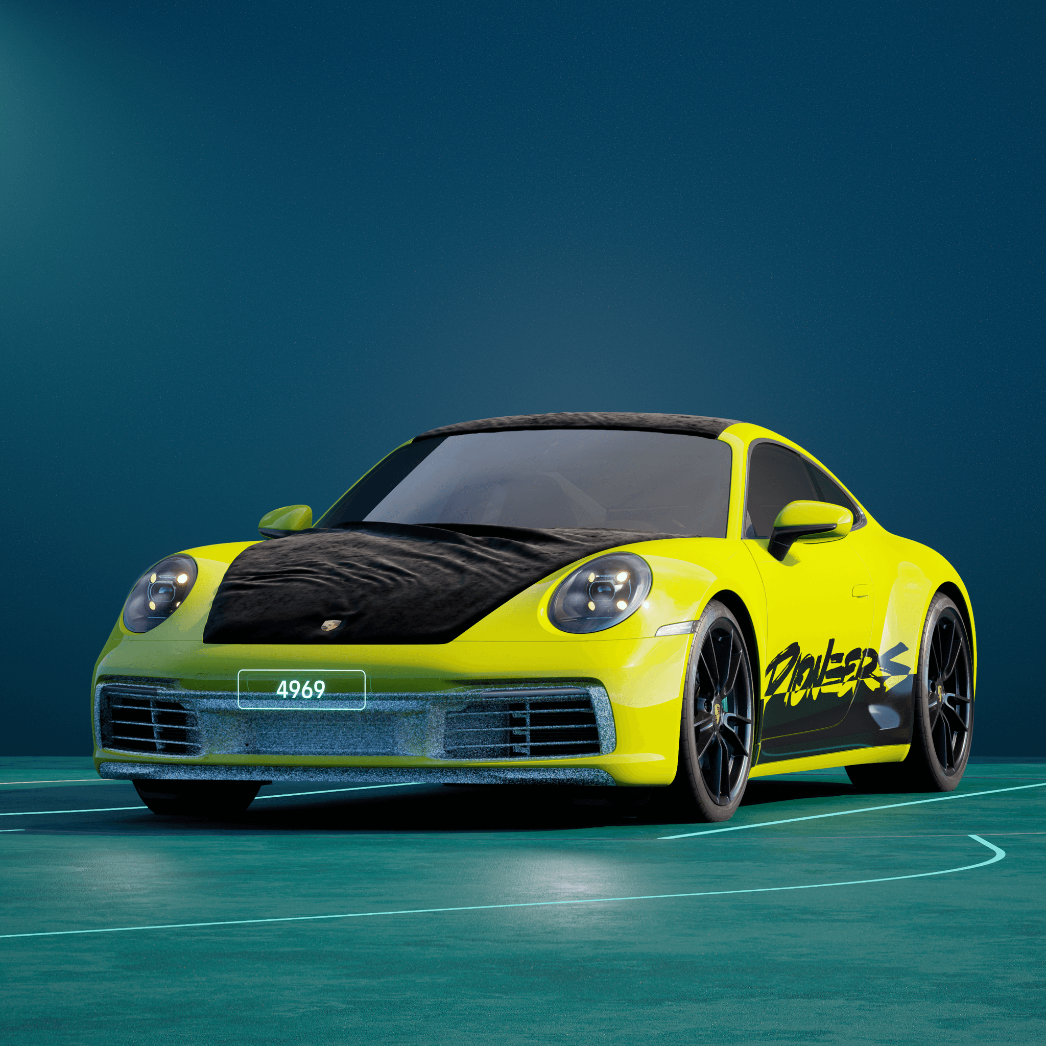The PORSCHΞ 911 4969 image in phase