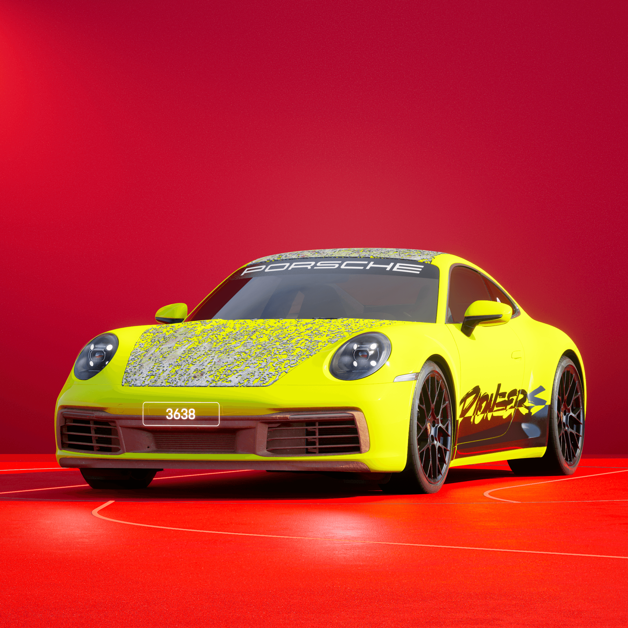 The PORSCHΞ 911 3638 image in phase
