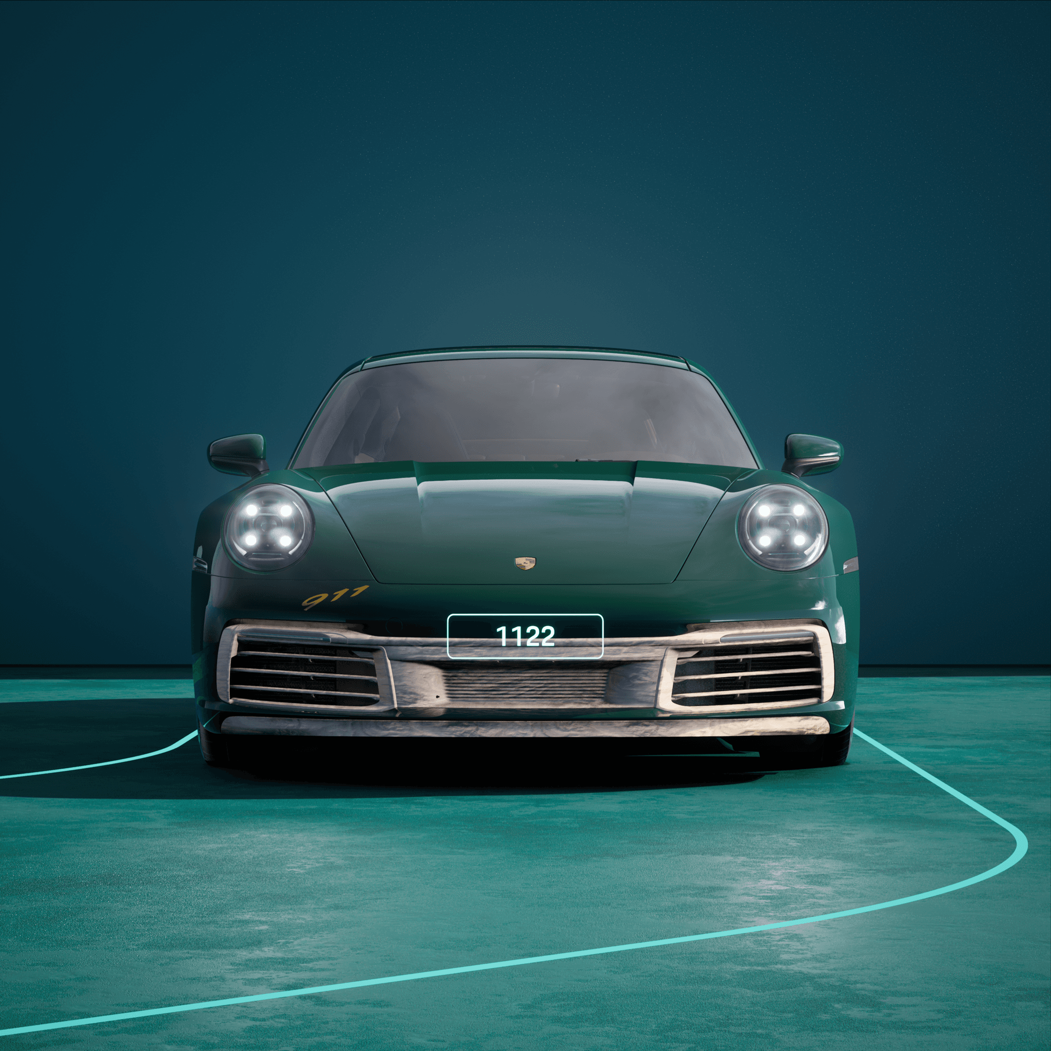 The PORSCHΞ 911 1122 image in phase