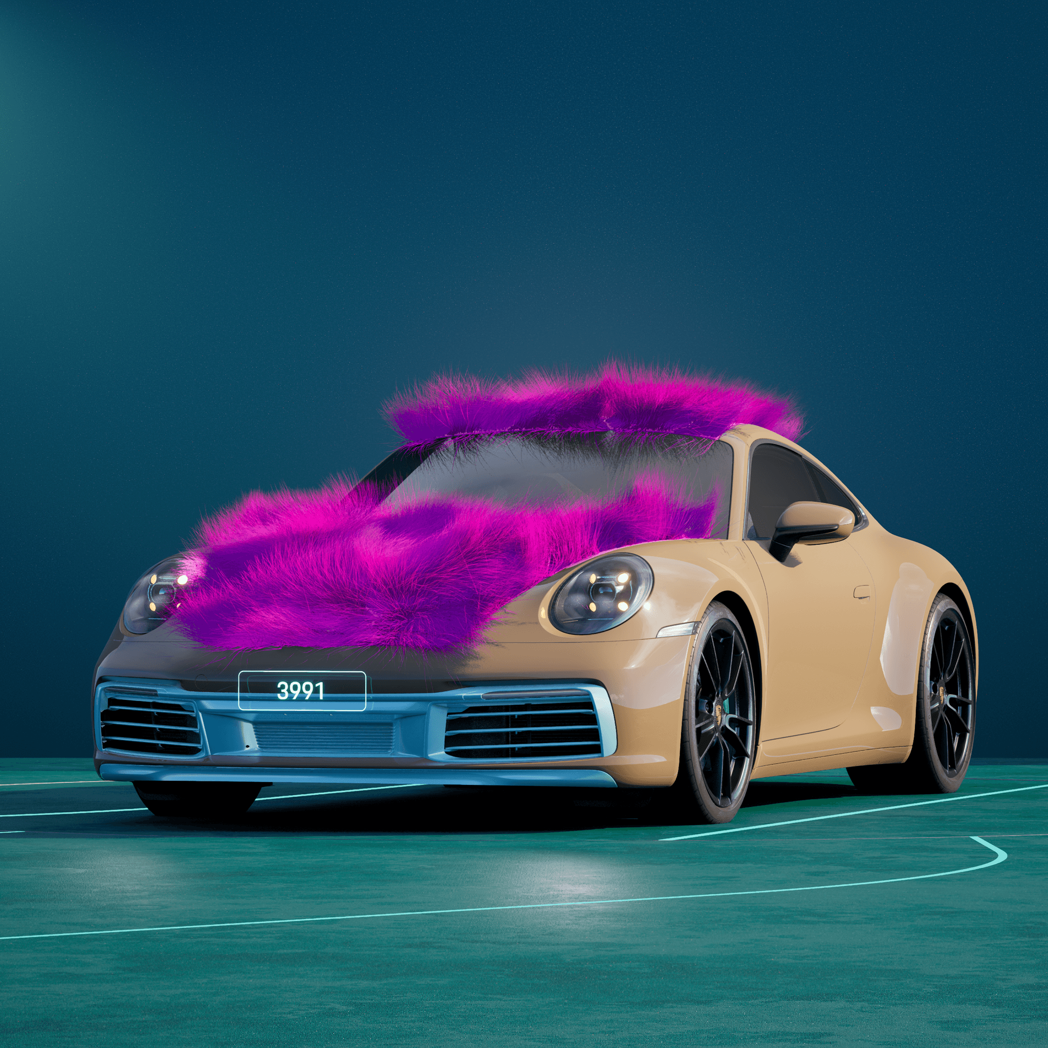 The PORSCHΞ 911 3991 image in phase