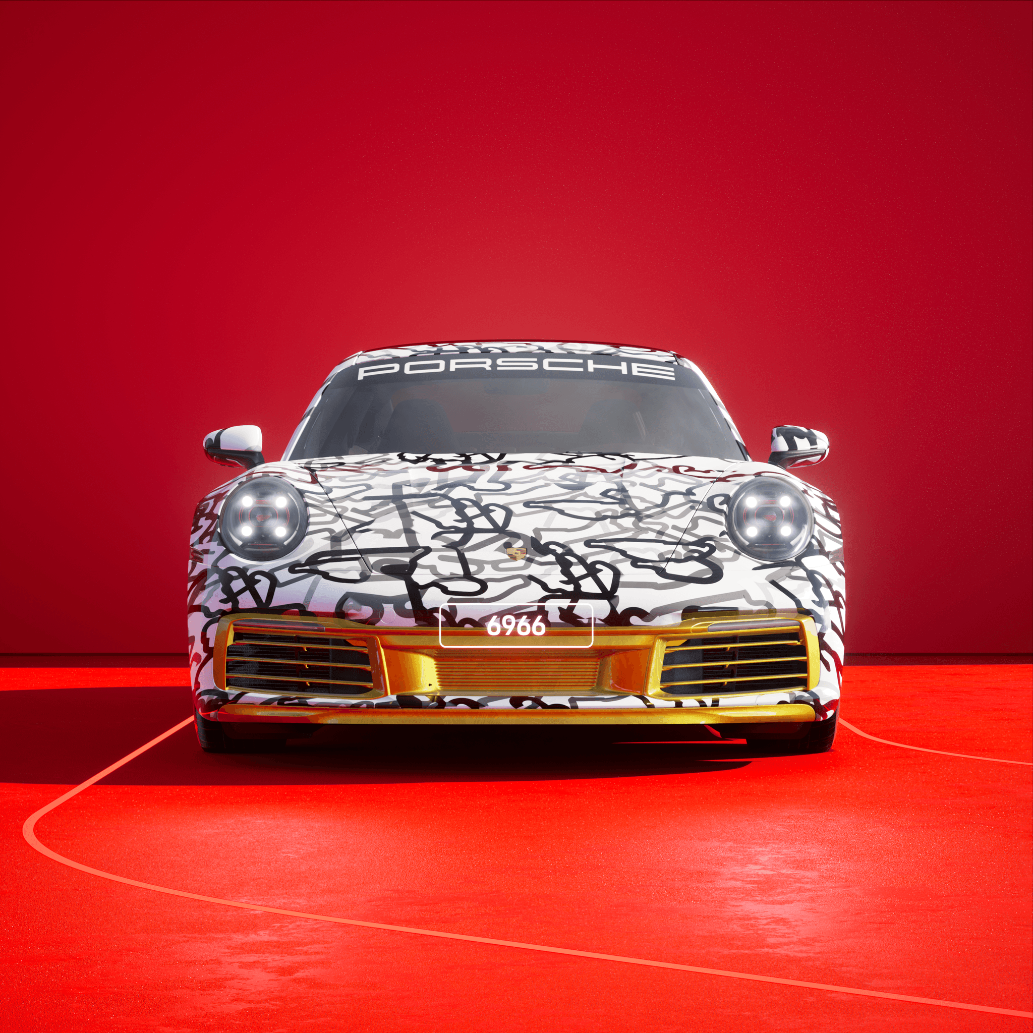 The PORSCHΞ 911 6966 image in phase