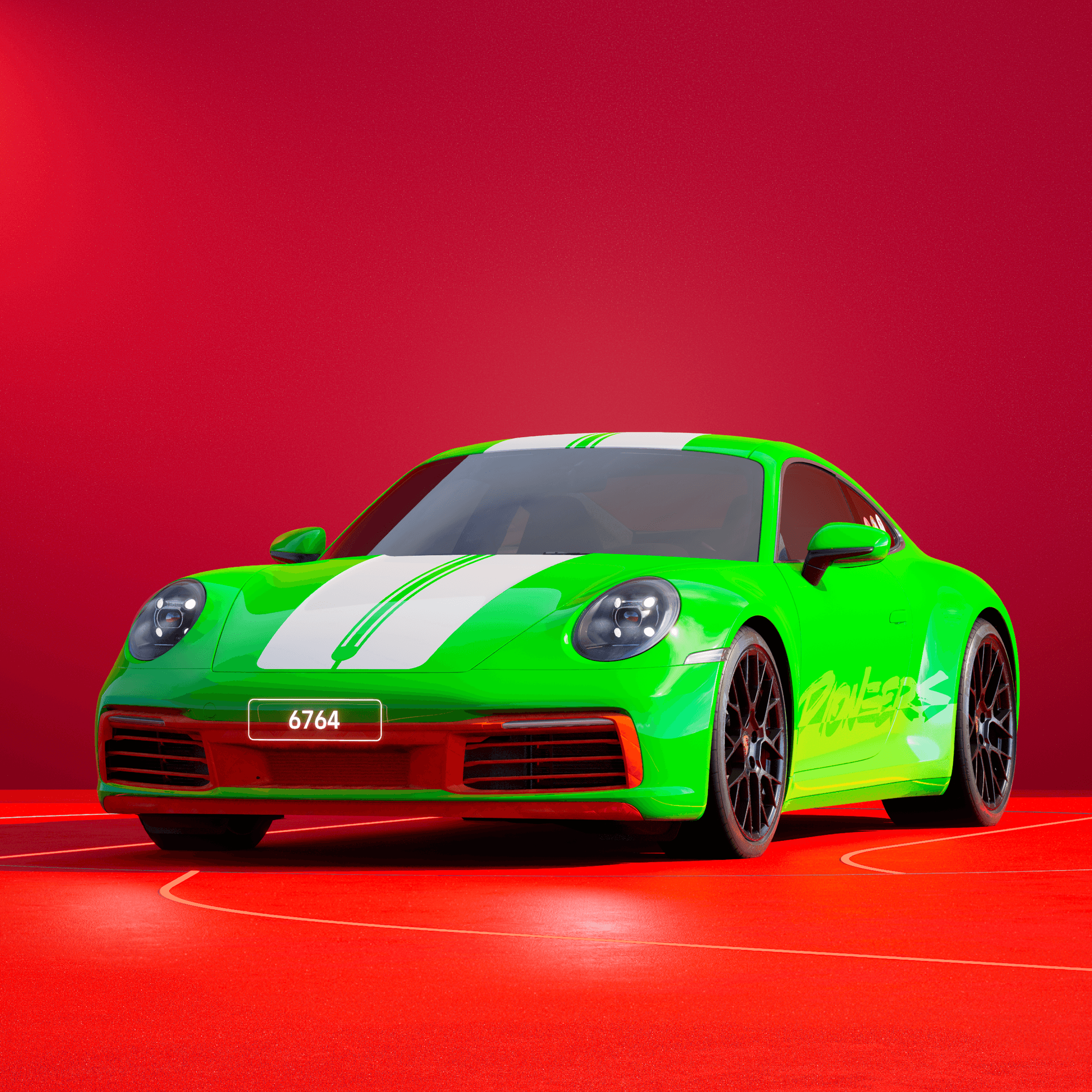The PORSCHΞ 911 6764 image in phase