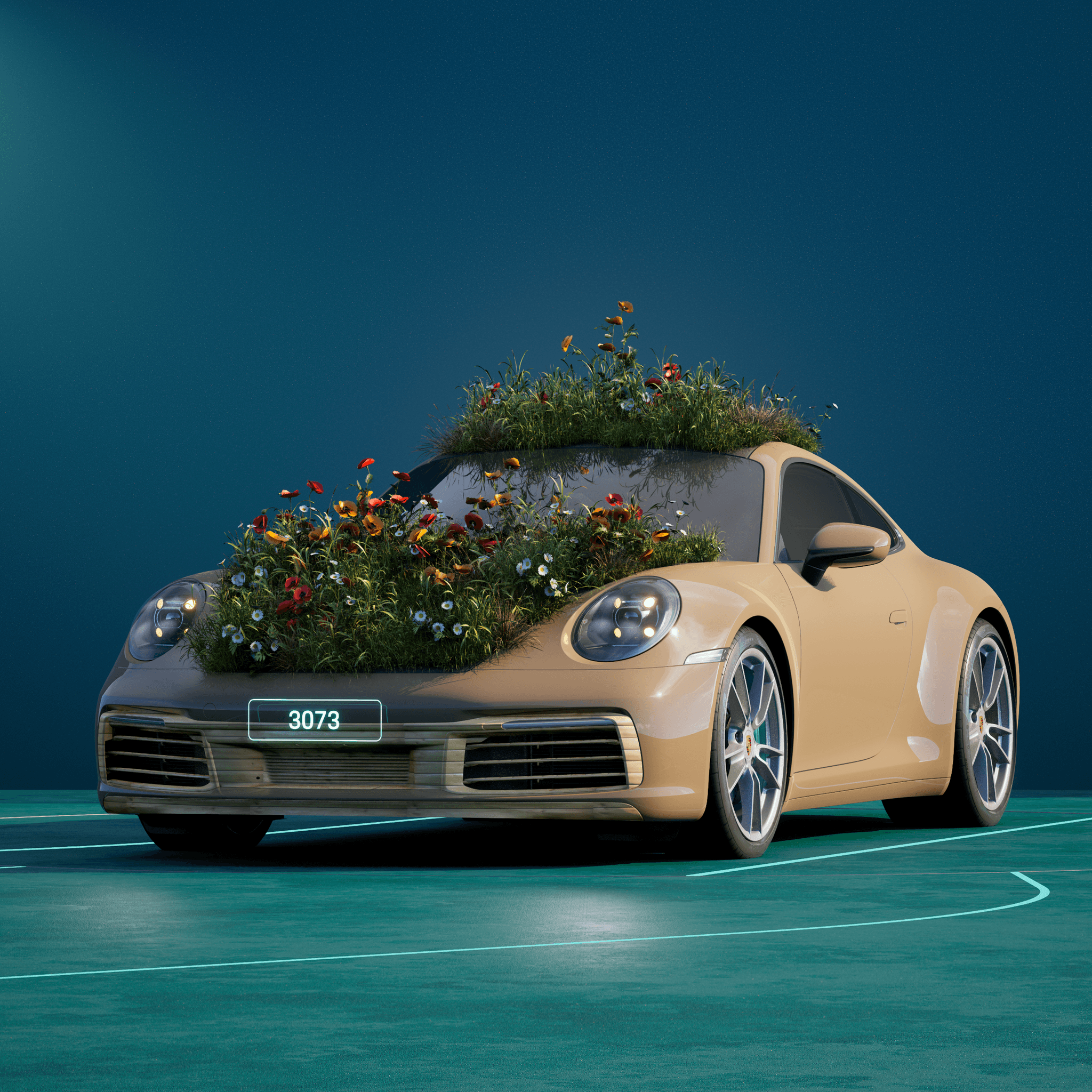 The PORSCHΞ 911 3073 image in phase