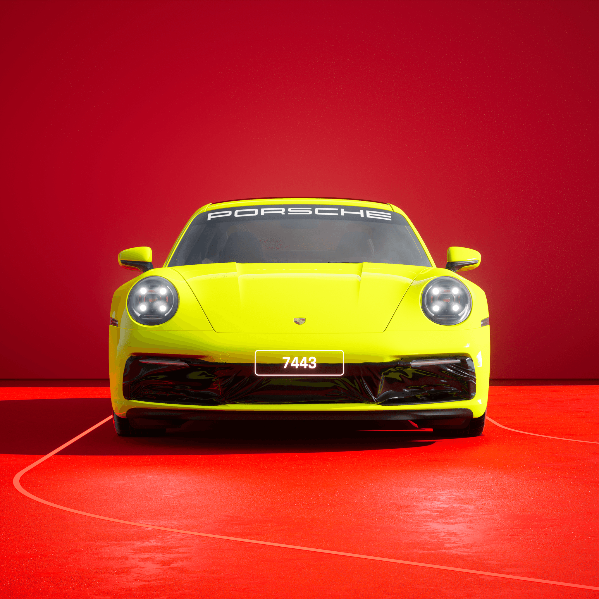 The PORSCHΞ 911 7443 image in phase