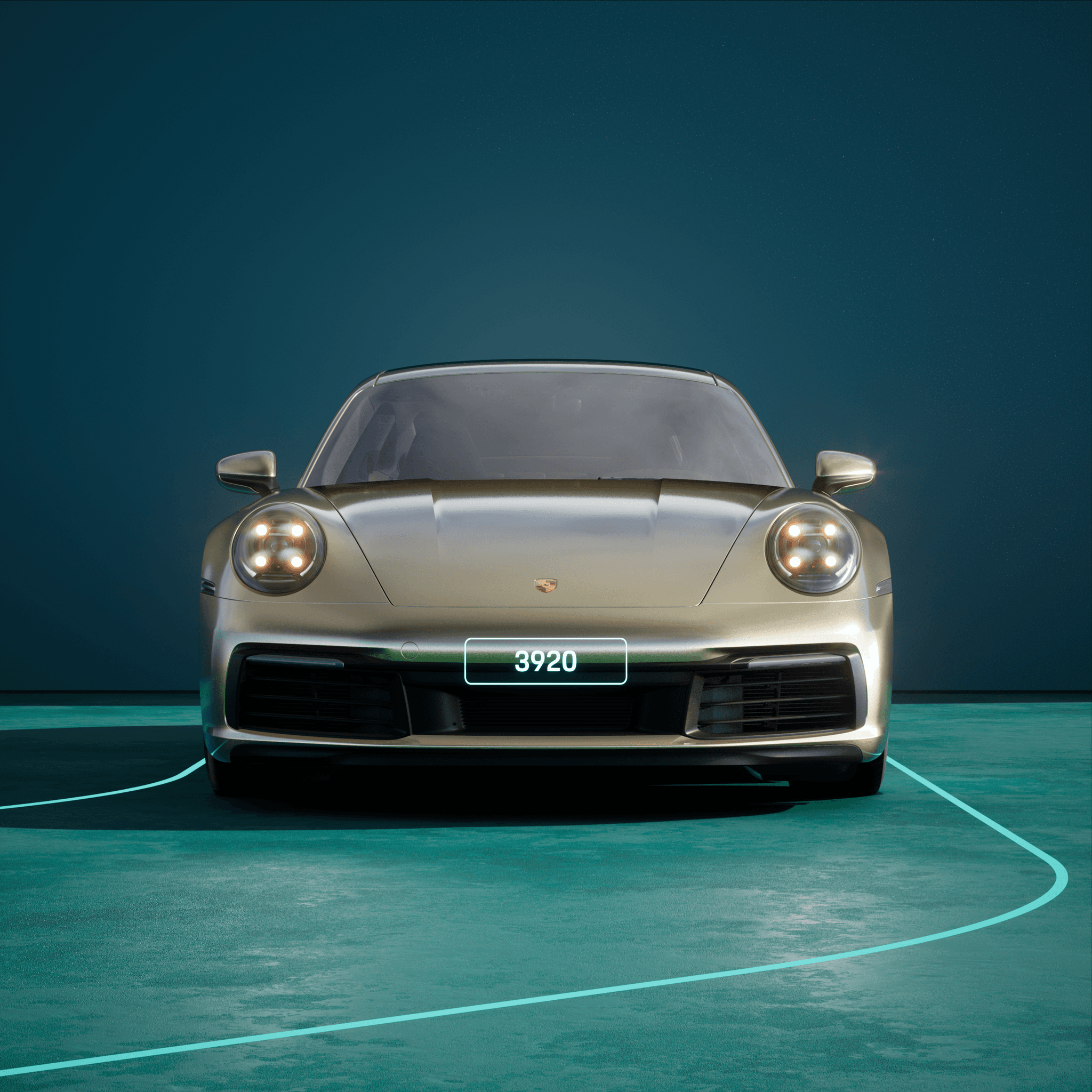 The PORSCHΞ 911 3920 image in phase