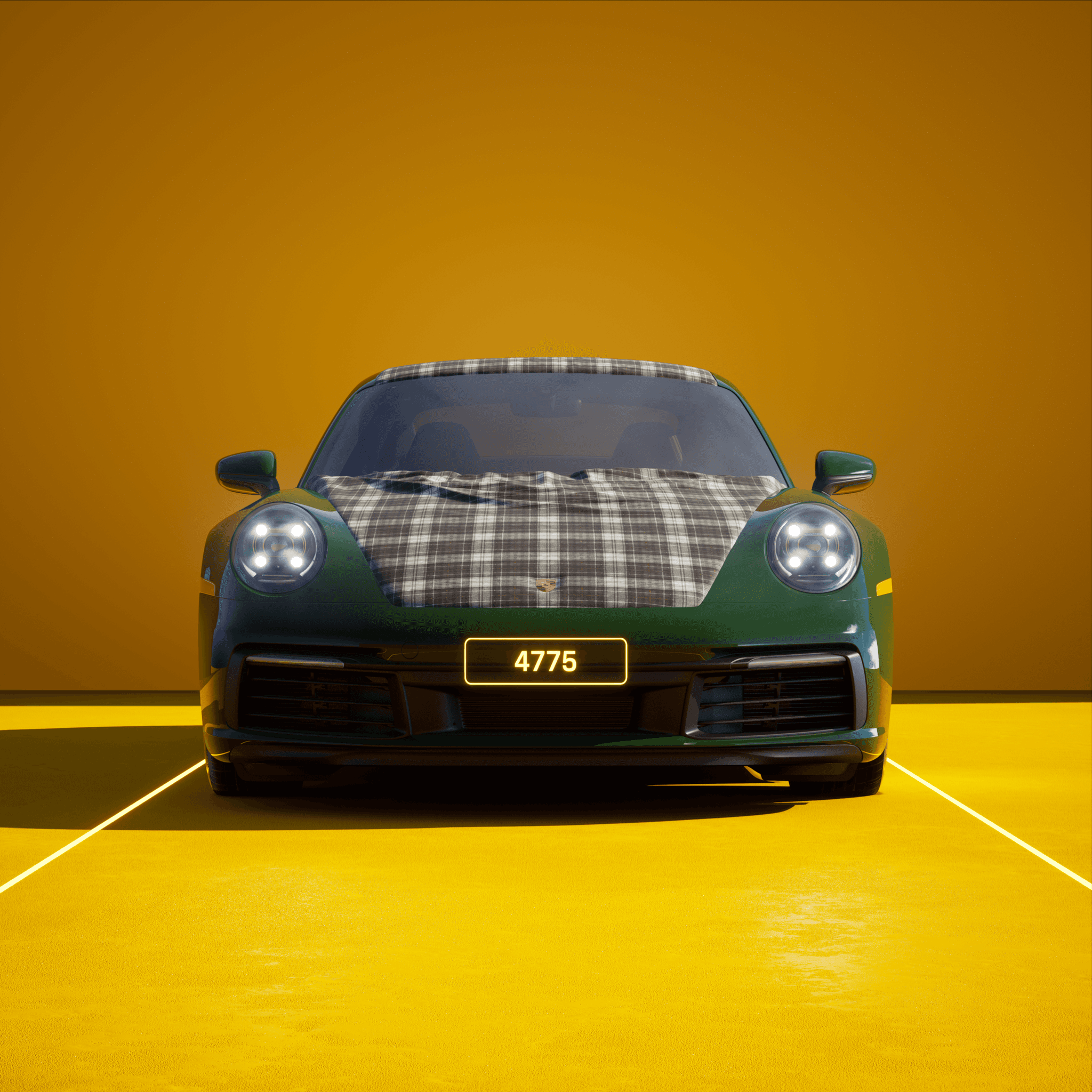 The PORSCHΞ 911 4775 image in phase