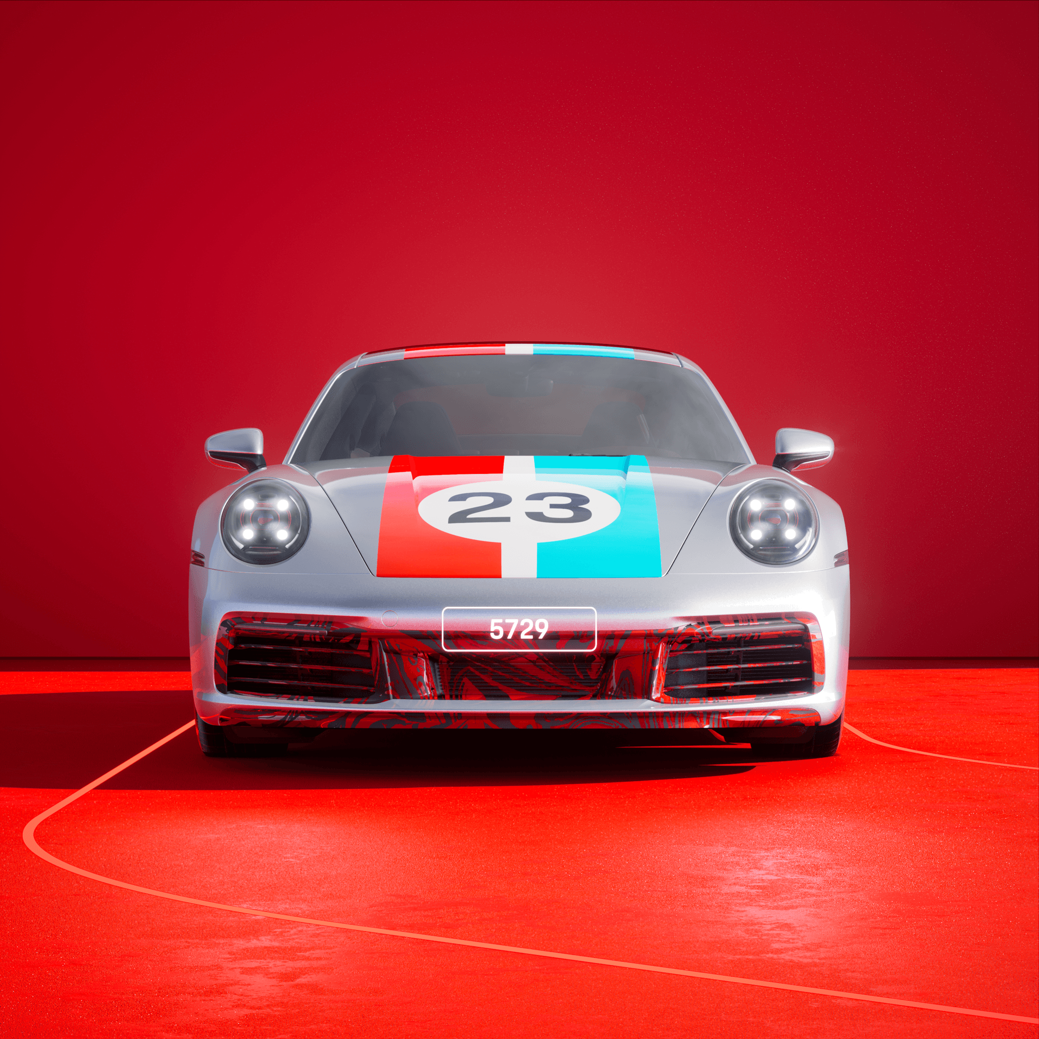 The PORSCHΞ 911 5729 image in phase