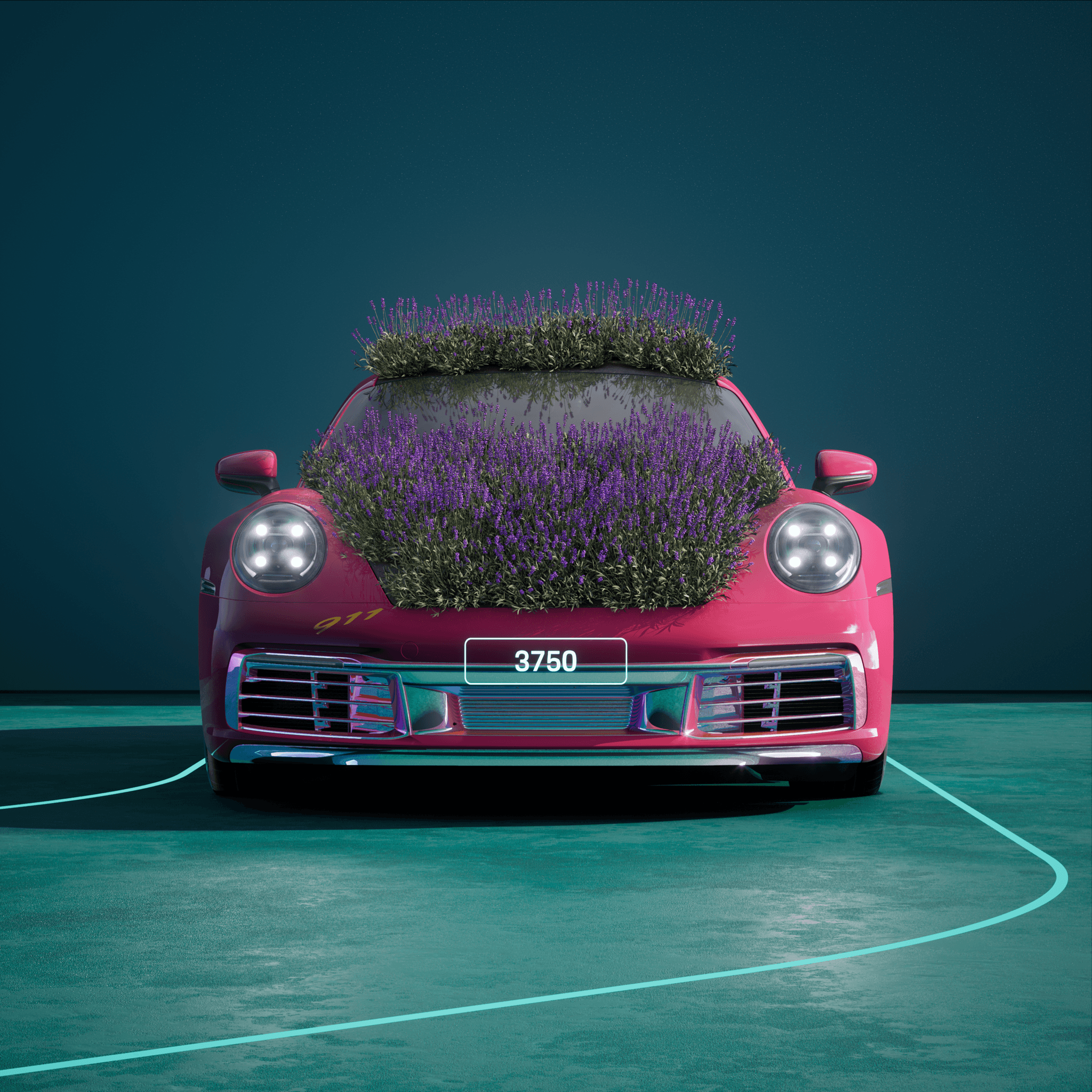 The PORSCHΞ 911 3750 image in phase