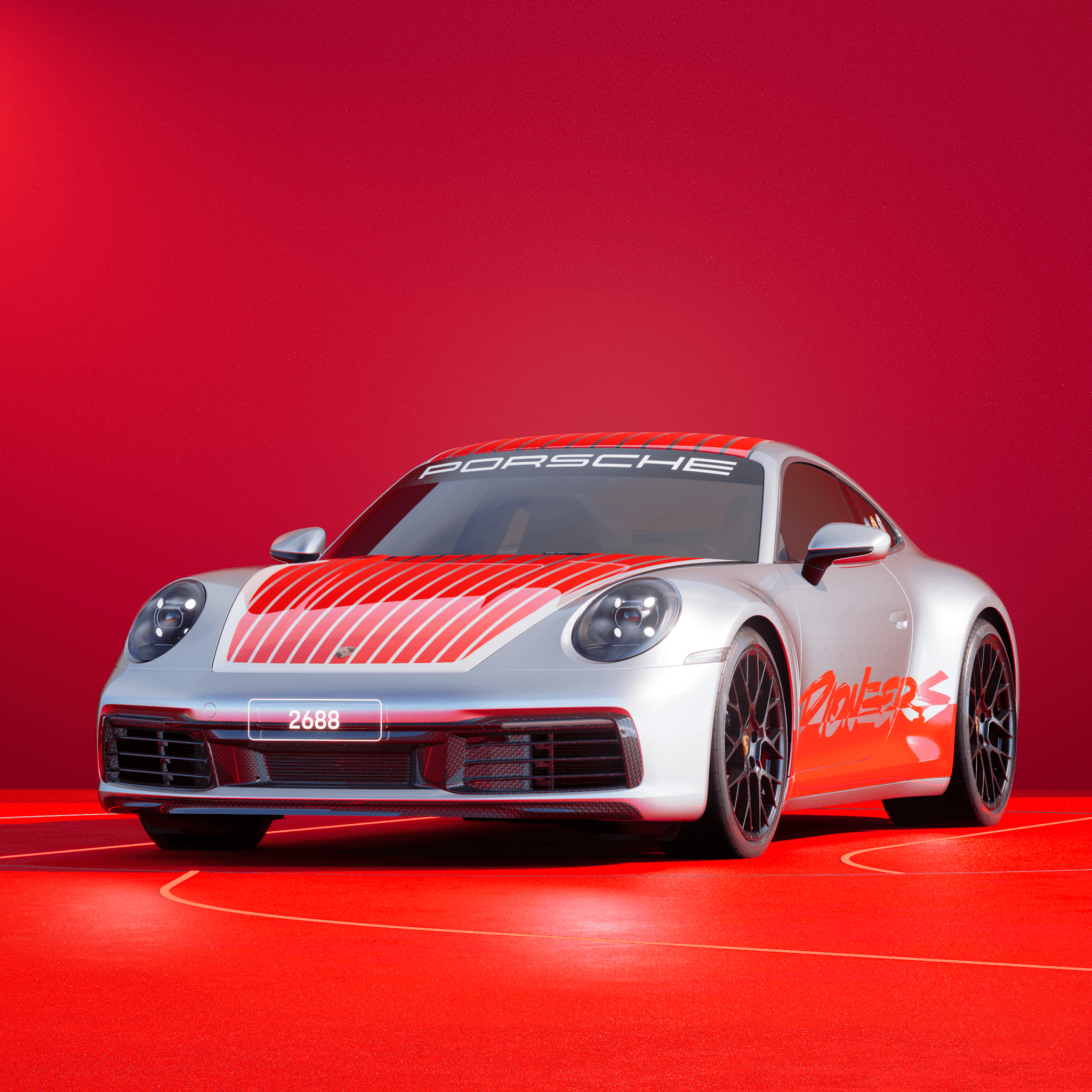 The PORSCHΞ 911 2688 image in phase