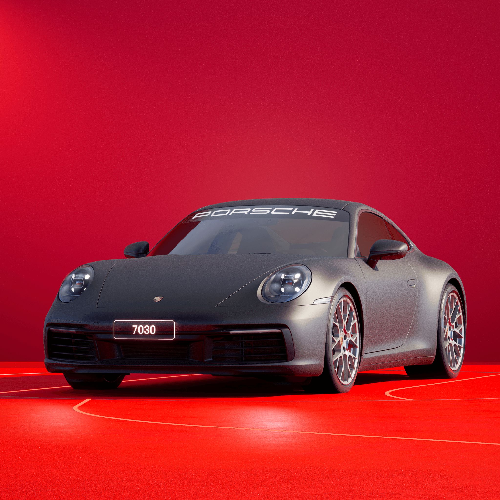 The PORSCHΞ 911 7030 image in phase