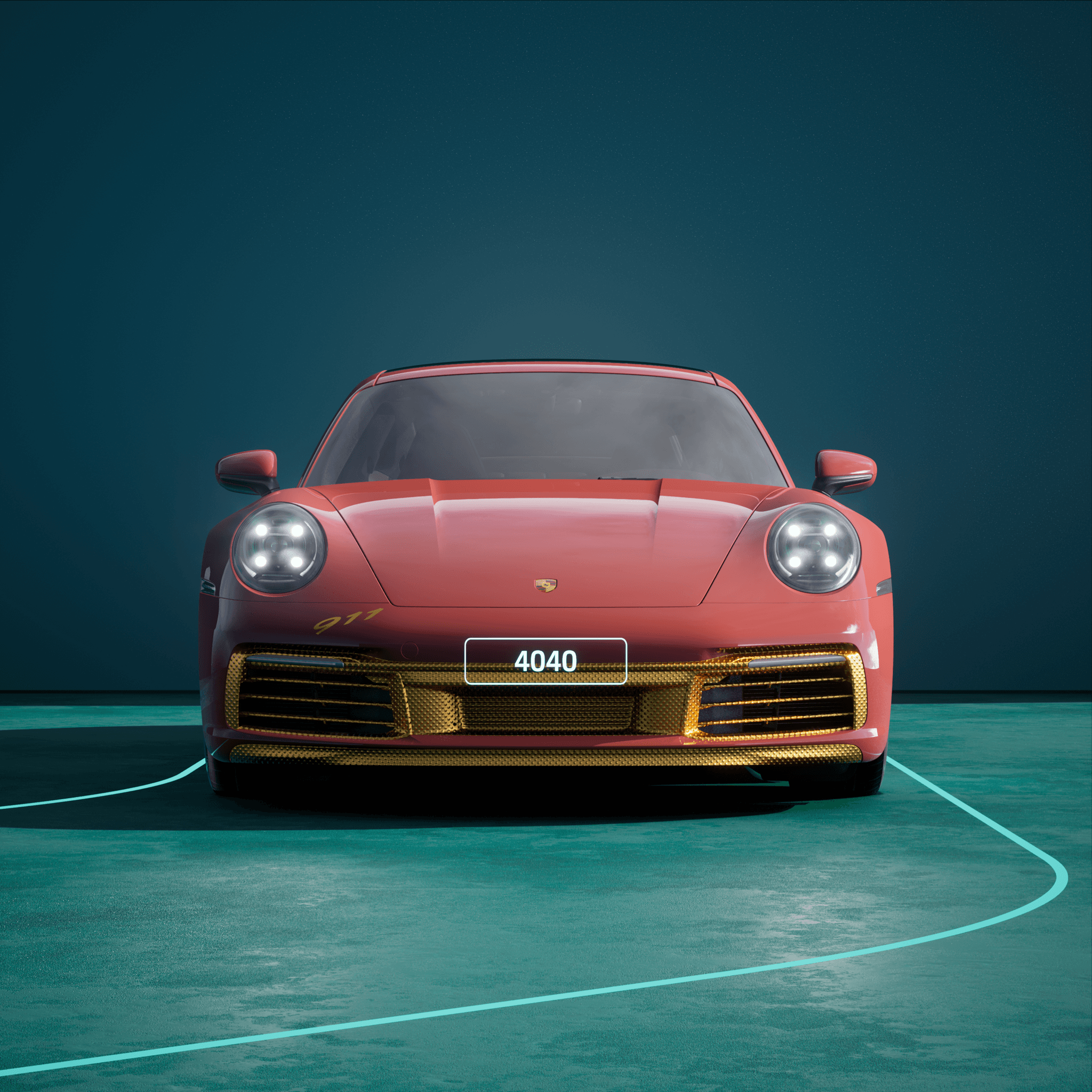 The PORSCHΞ 911 4040 image in phase