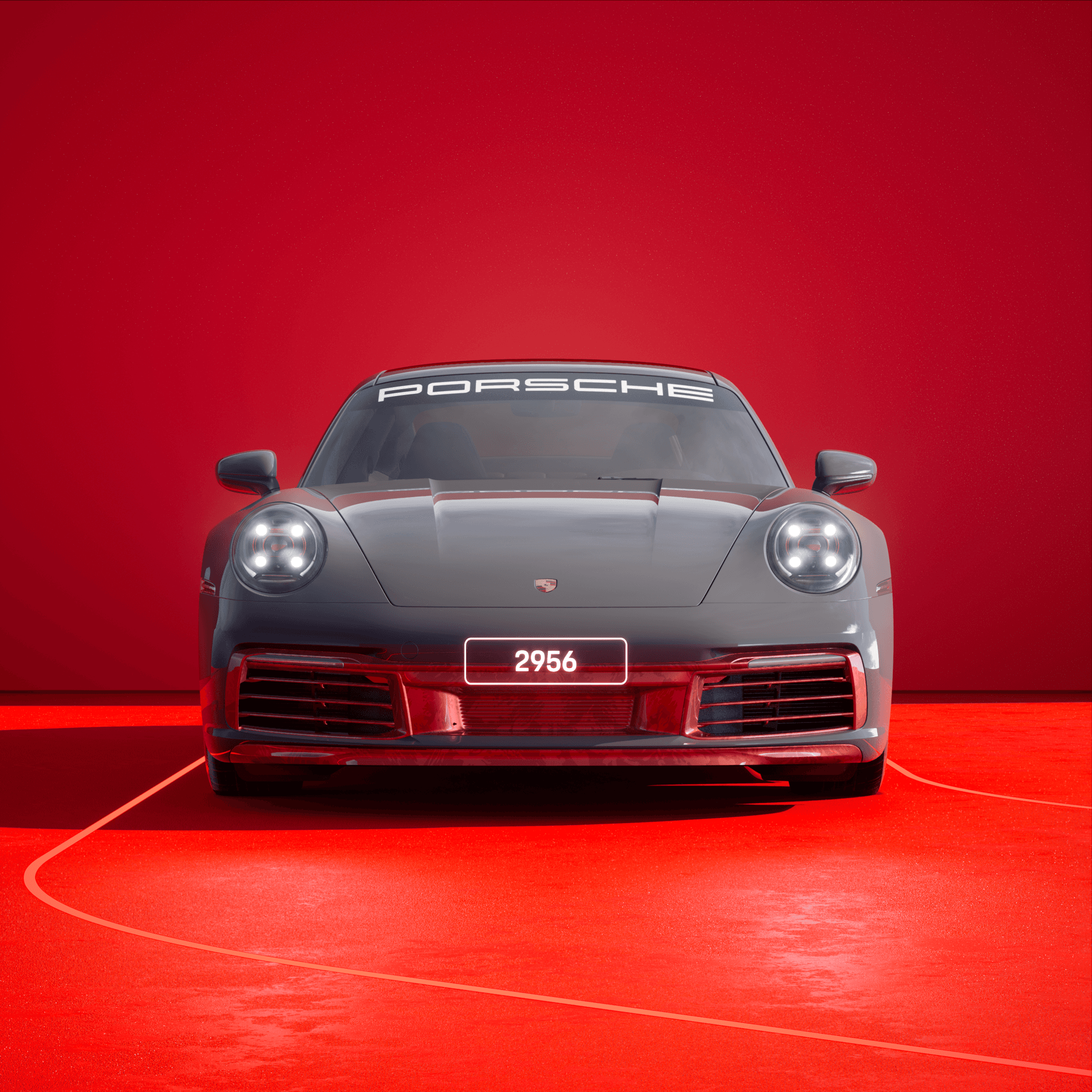 The PORSCHΞ 911 2956 image in phase